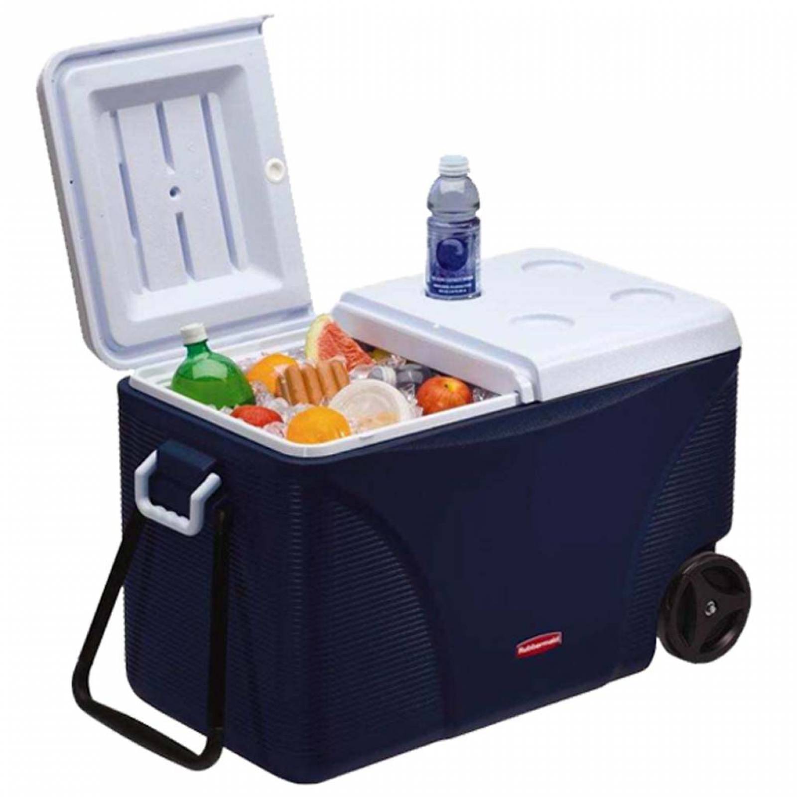 Hielera azul con llantas de 50lts