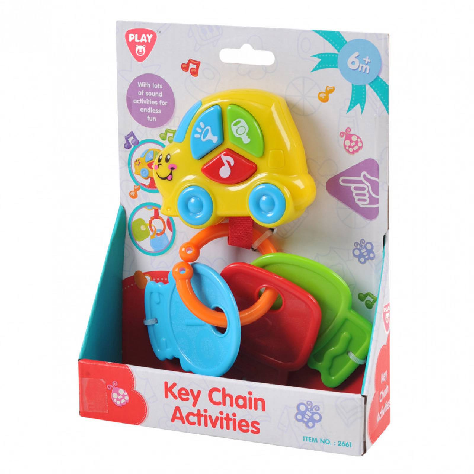 Llavero de actividades para bebe playgo key chain activities b/o