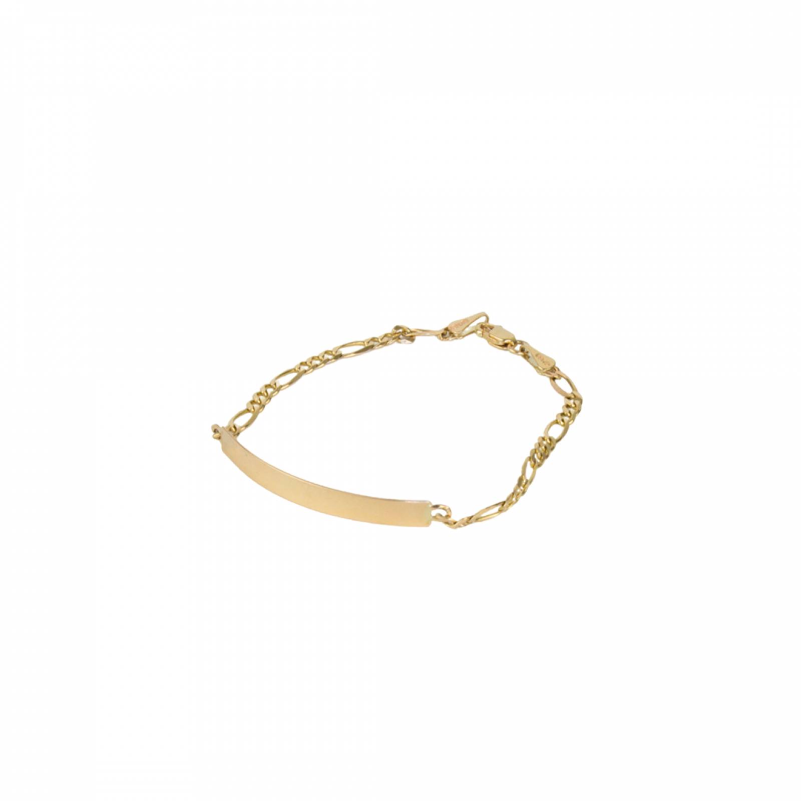 Esclava para dama con eslabón en oro de 10k 3.2 gramos