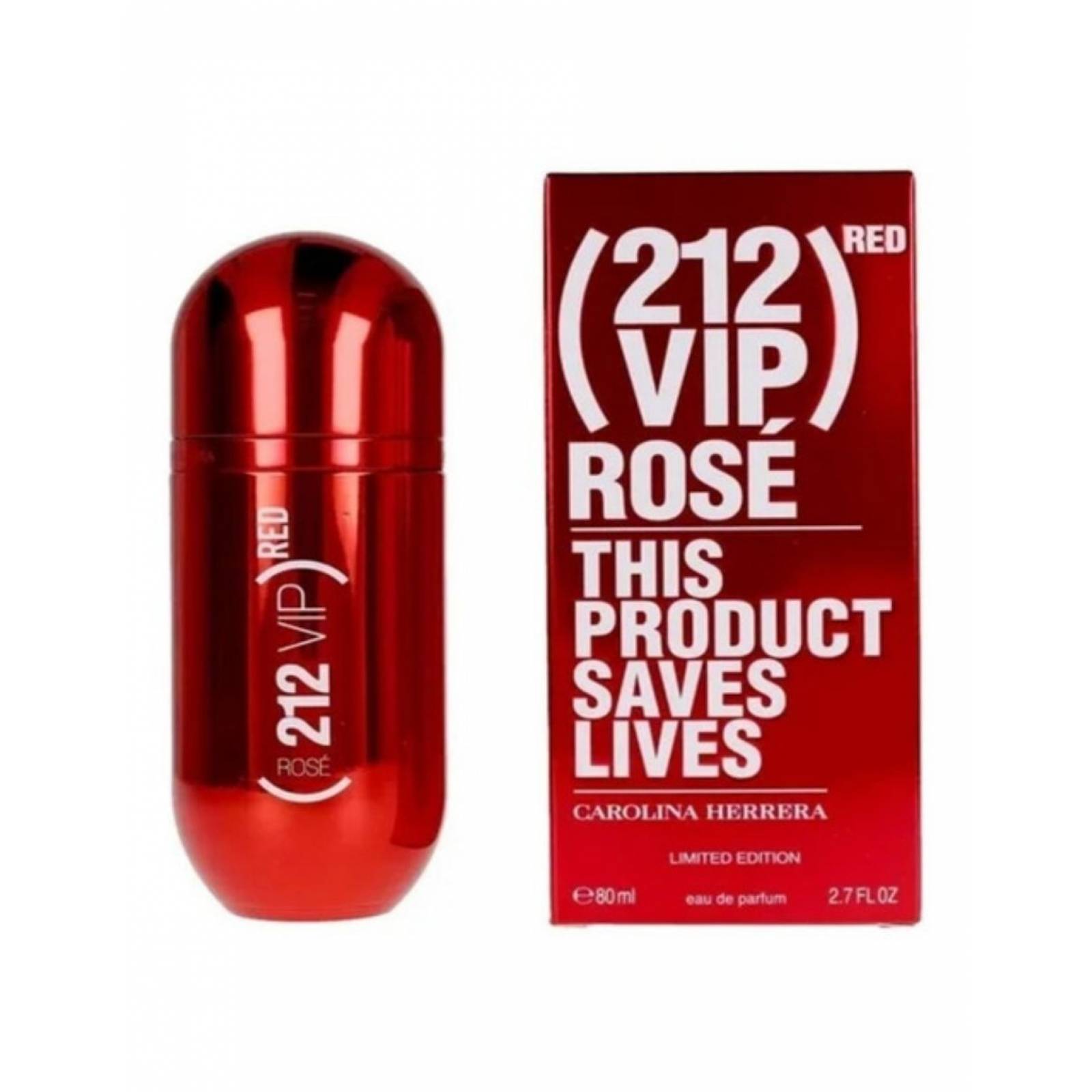 Perfume 212 VIP Rose Red  Carolina Herrera  Mujer Eau de Parfum 80ml
