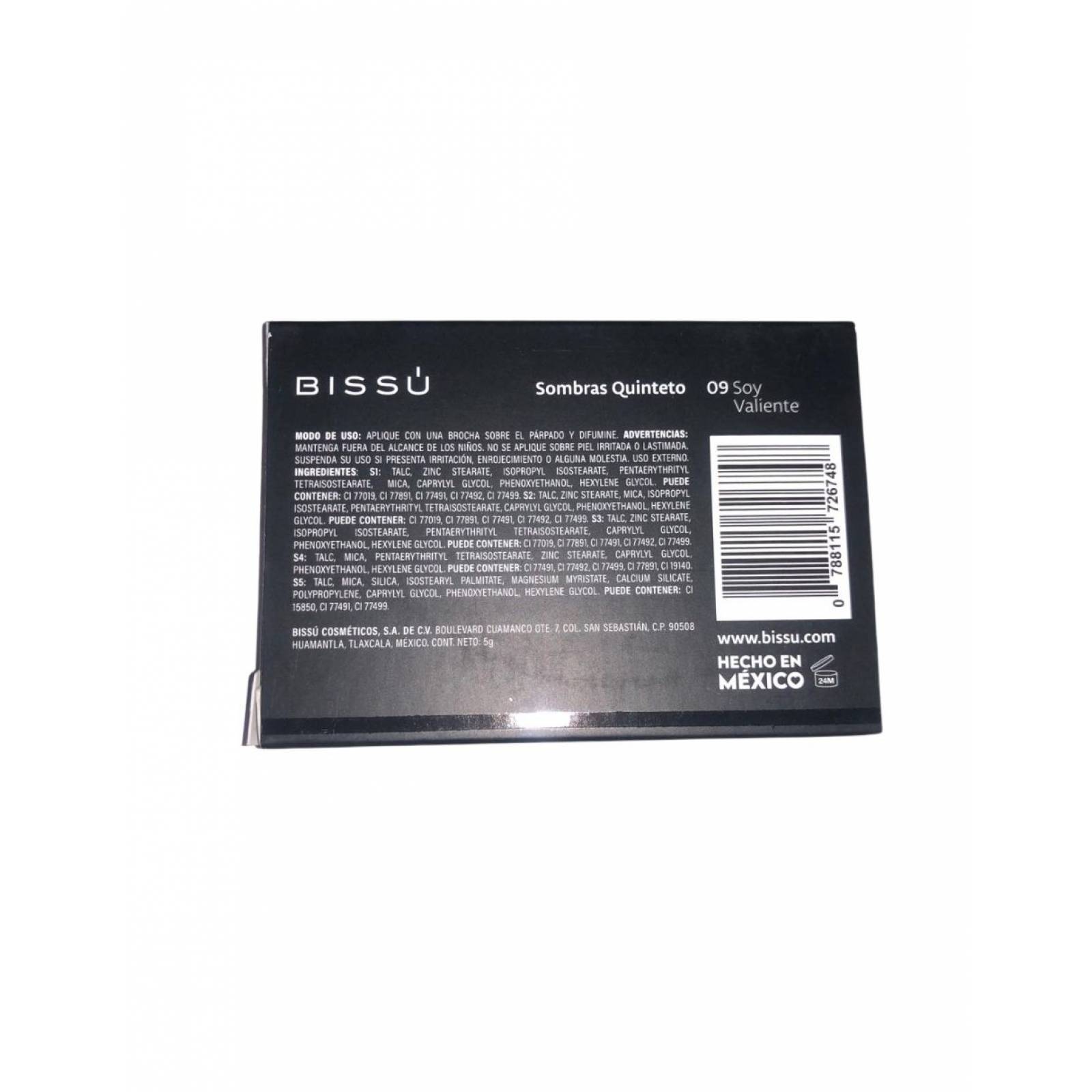 Sombra Bissú para ojos Soy Valiente #9 Mujer 5gr.