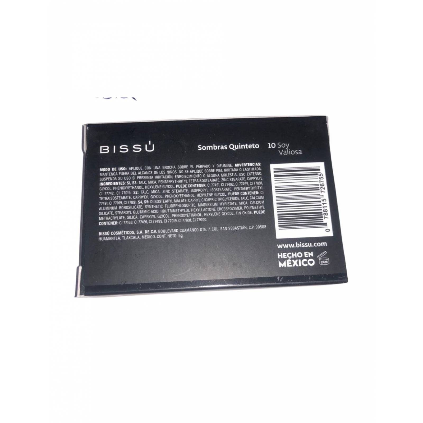 Sombra Bissú para ojos Soy Valiosa #10 Bissú de Mujer 5gr.