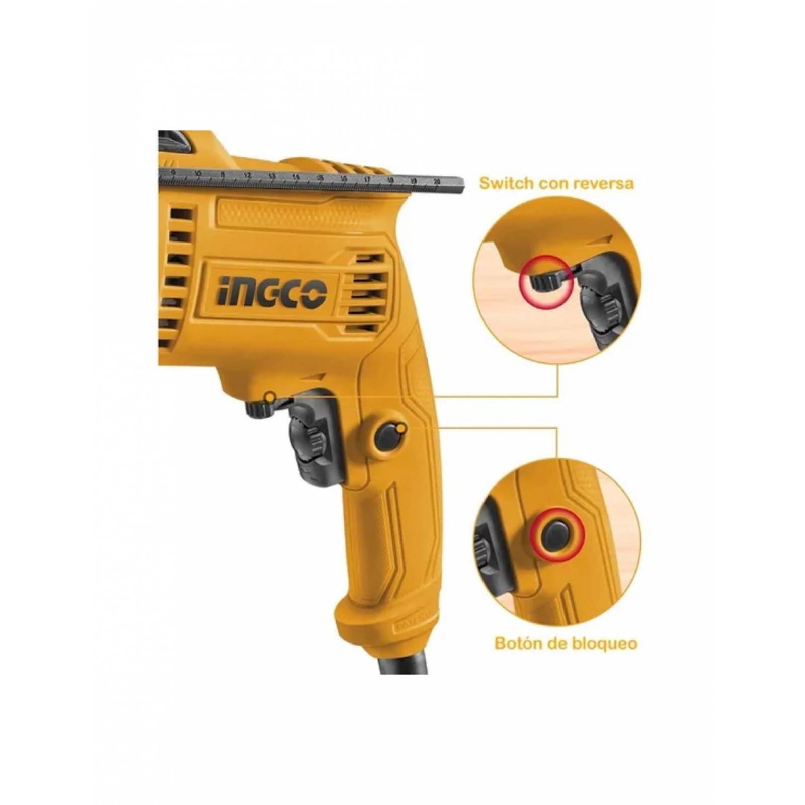 Taladro Ingco Modelo UID6808  Taladro  1pieza