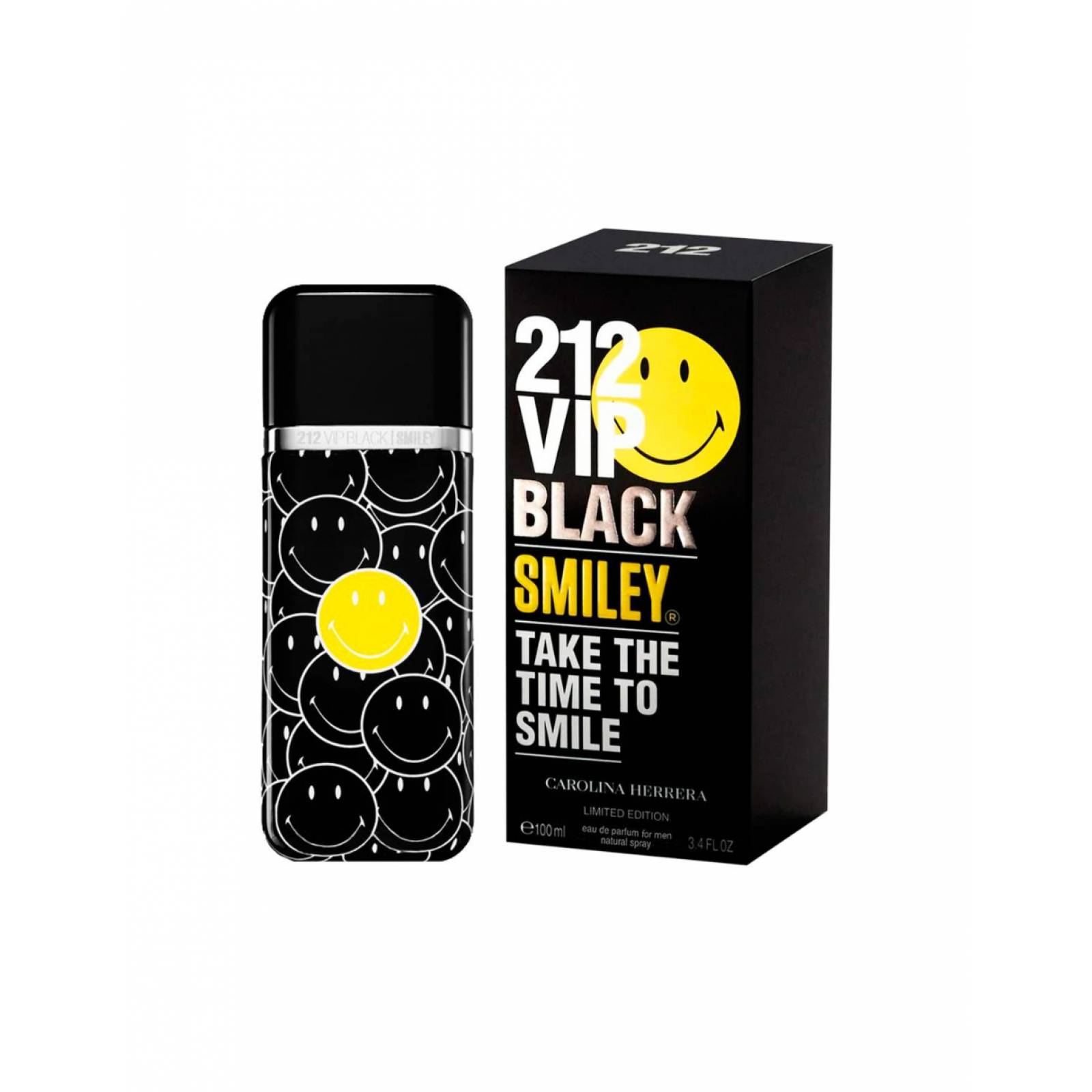 Perfume Carolina Herrera 212 VIP Black Smiley EDT 100ml