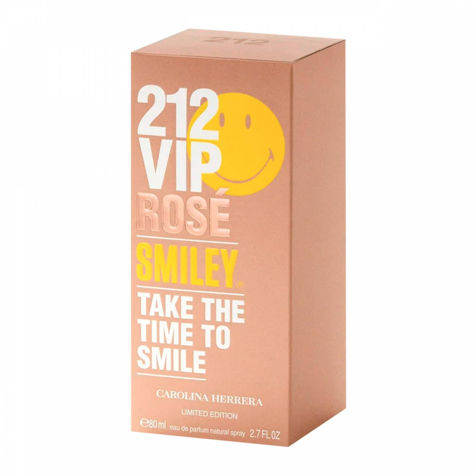 Perfume 212 Vip Rose Smiley Carolina Herrera Mujer edp 80ml