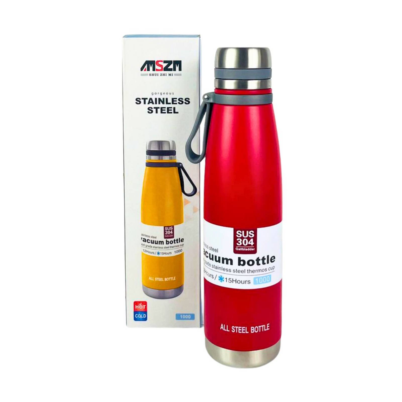 Hogar AMSZM Sport Bottle Acero inoxidable 1 L