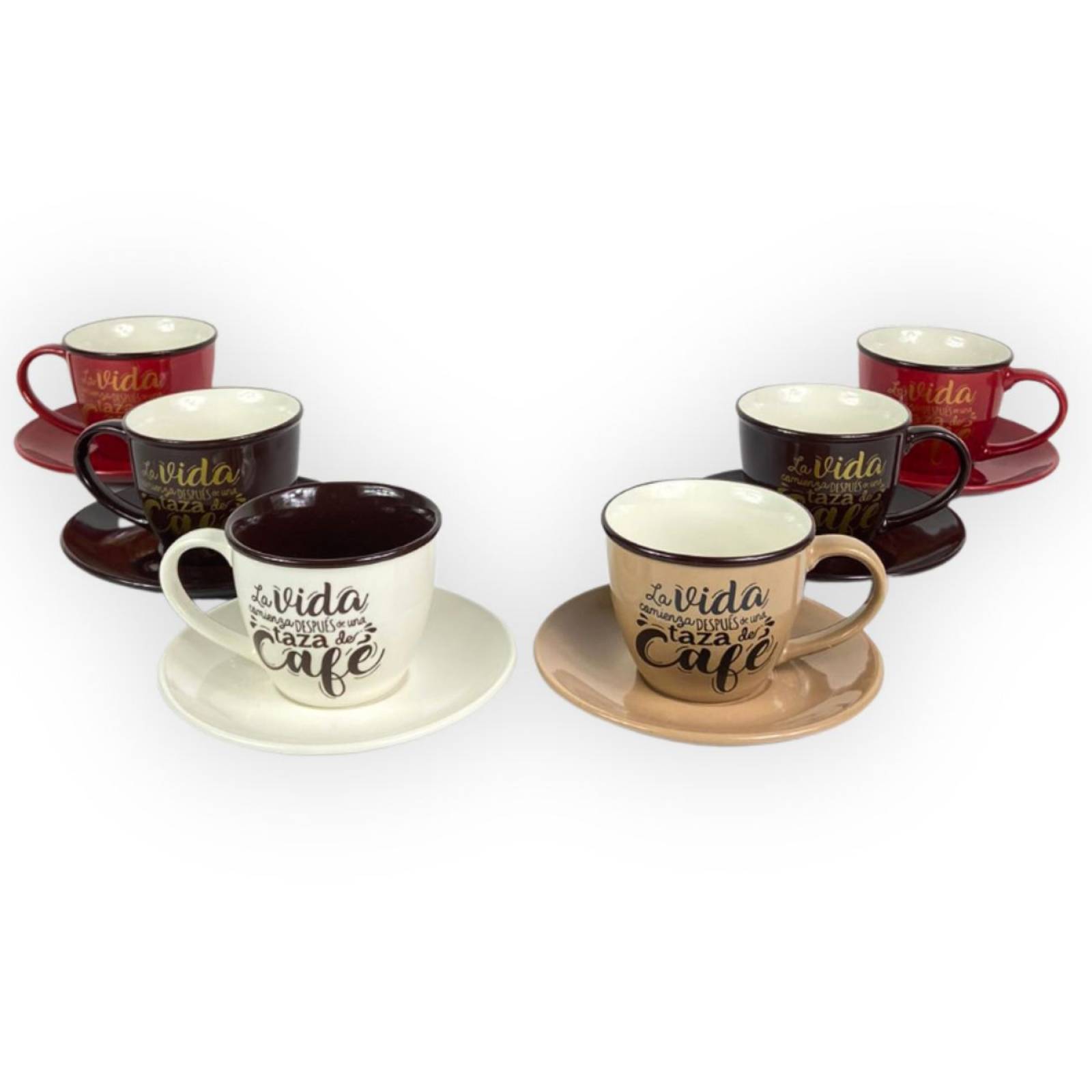 Hogar Maki Home Juego de Té Porcelana 12 piezas