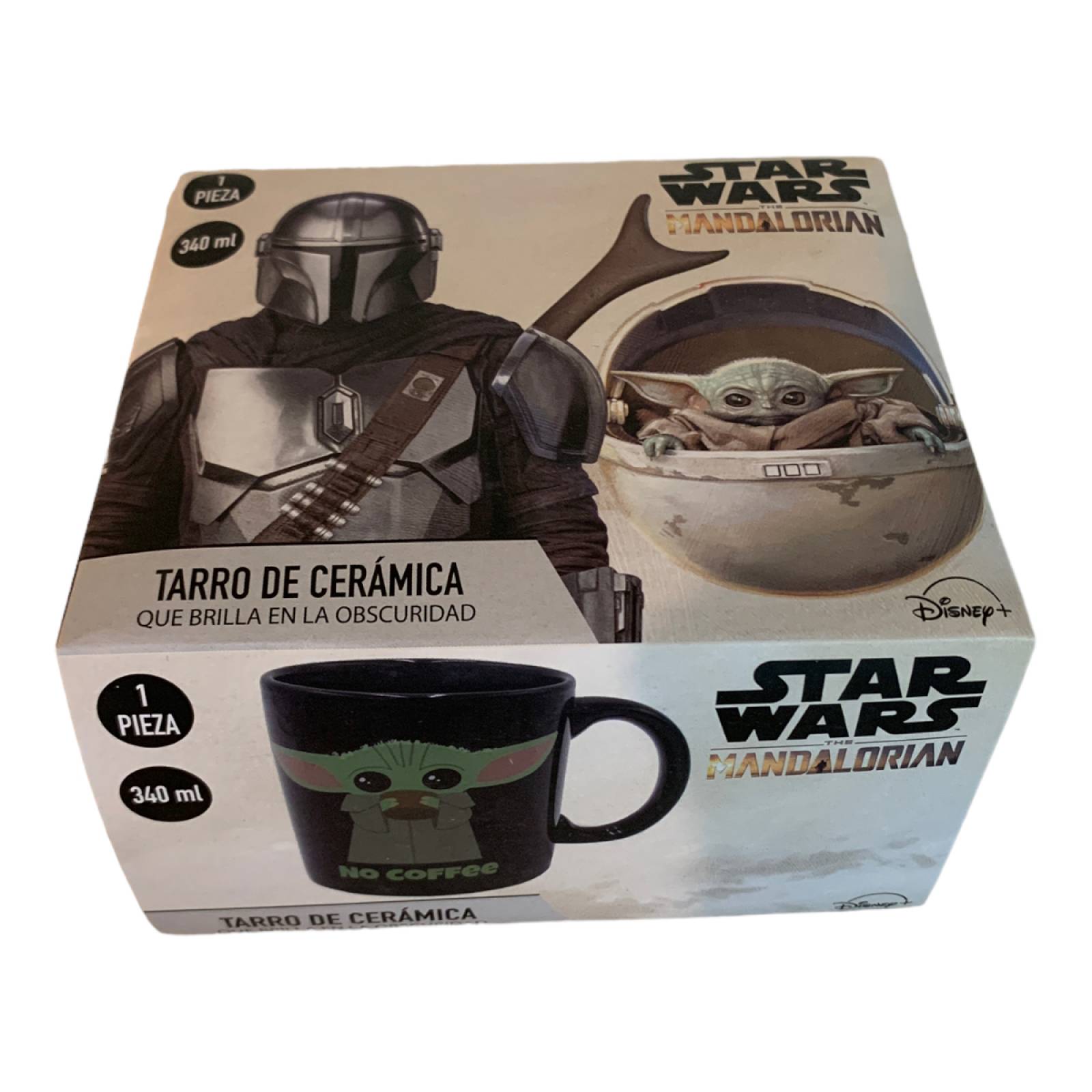Set De 4 Mini Tazas De Cerámica Star Wars Episodio VIII - Diseño Negro, Aptas Para Lavavajillas Y Microondas