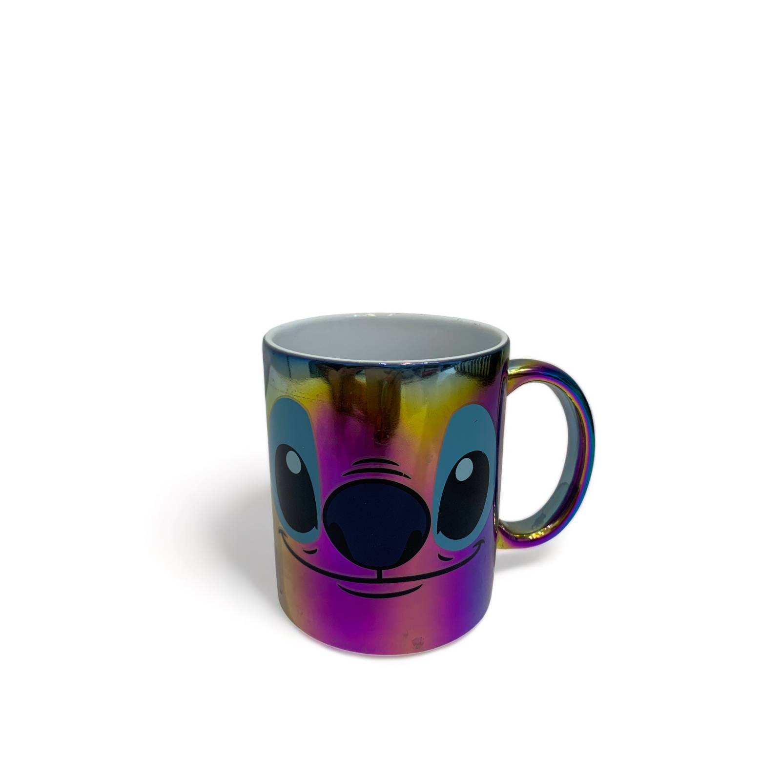 Taza Iridiscente De Ceramica Stitch