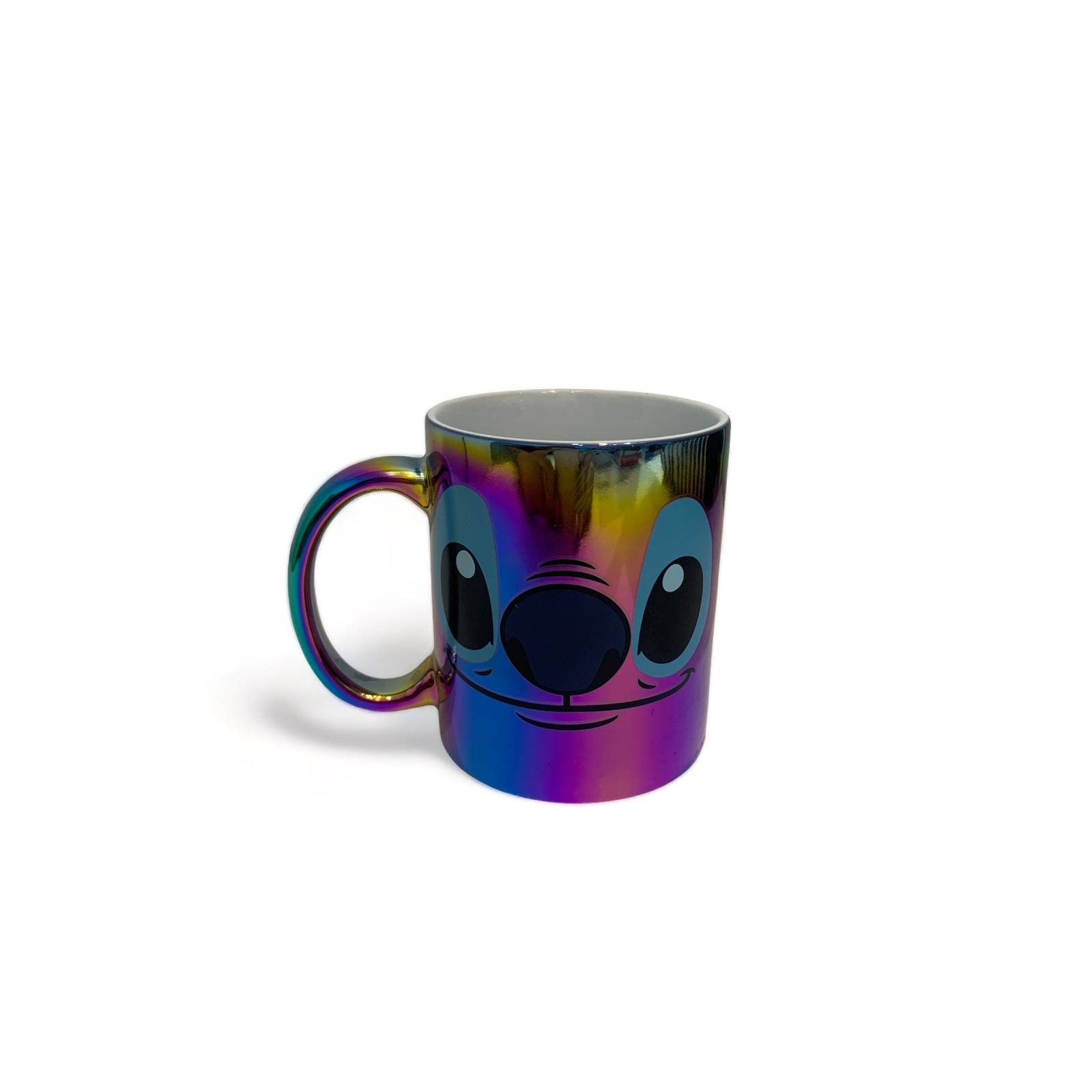 Taza Iridiscente De Ceramica Stitch
