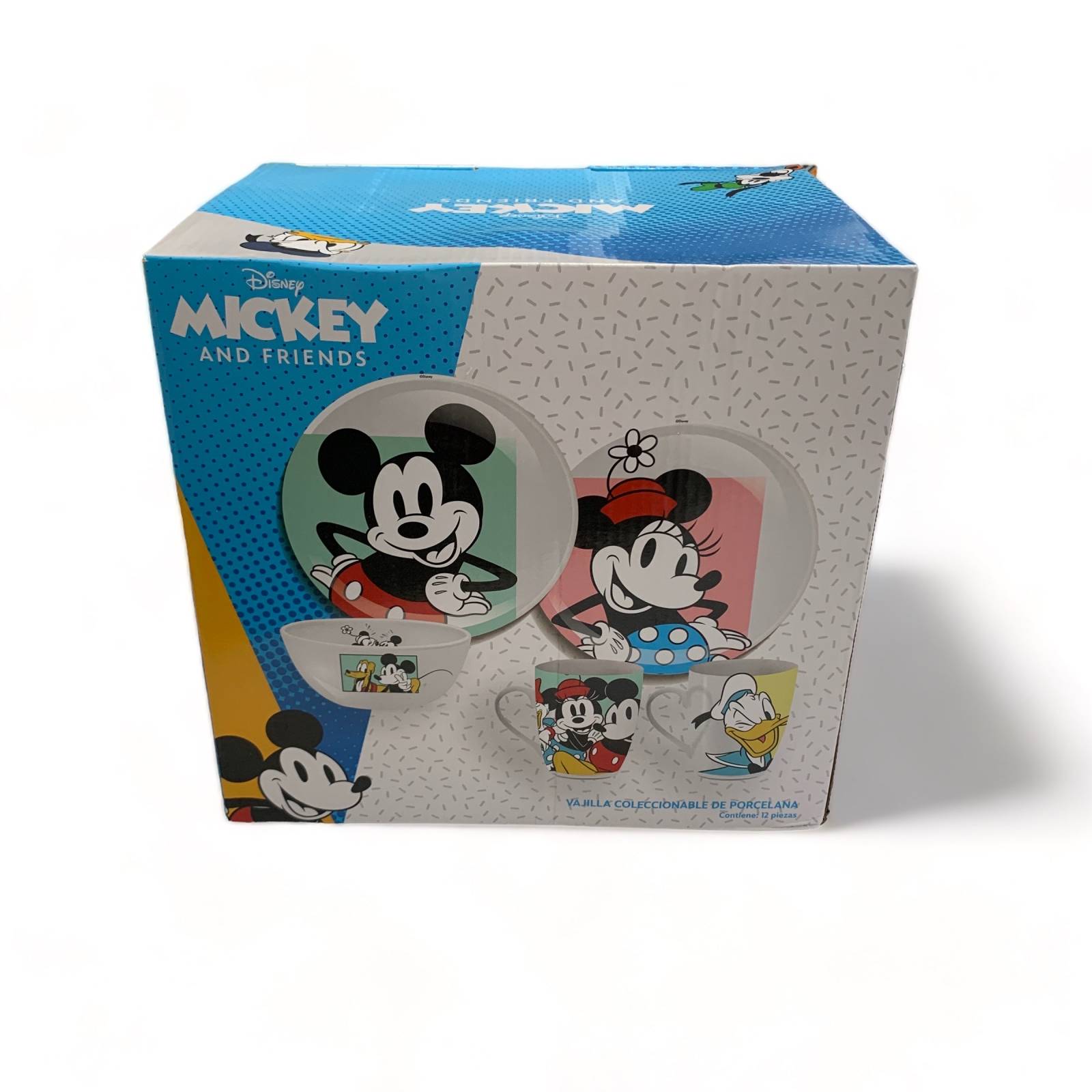 Vajilla Mickey Mouse, Minnie & Friends Porcelana 12 piezas, Para 4 Per –  Nessie`s Collections