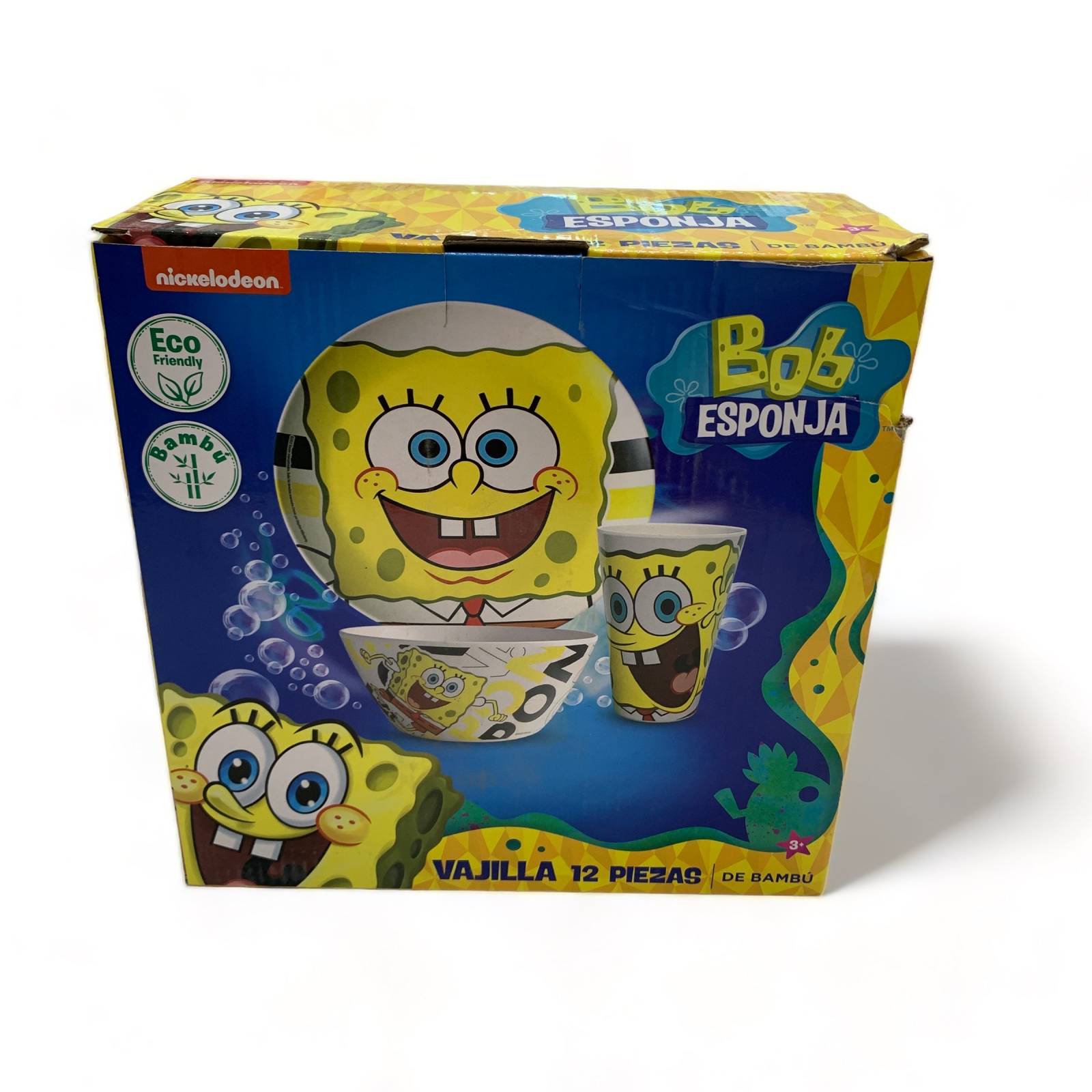 Hogar Nickelodeon Bob Esponja Bambu 12 piezas