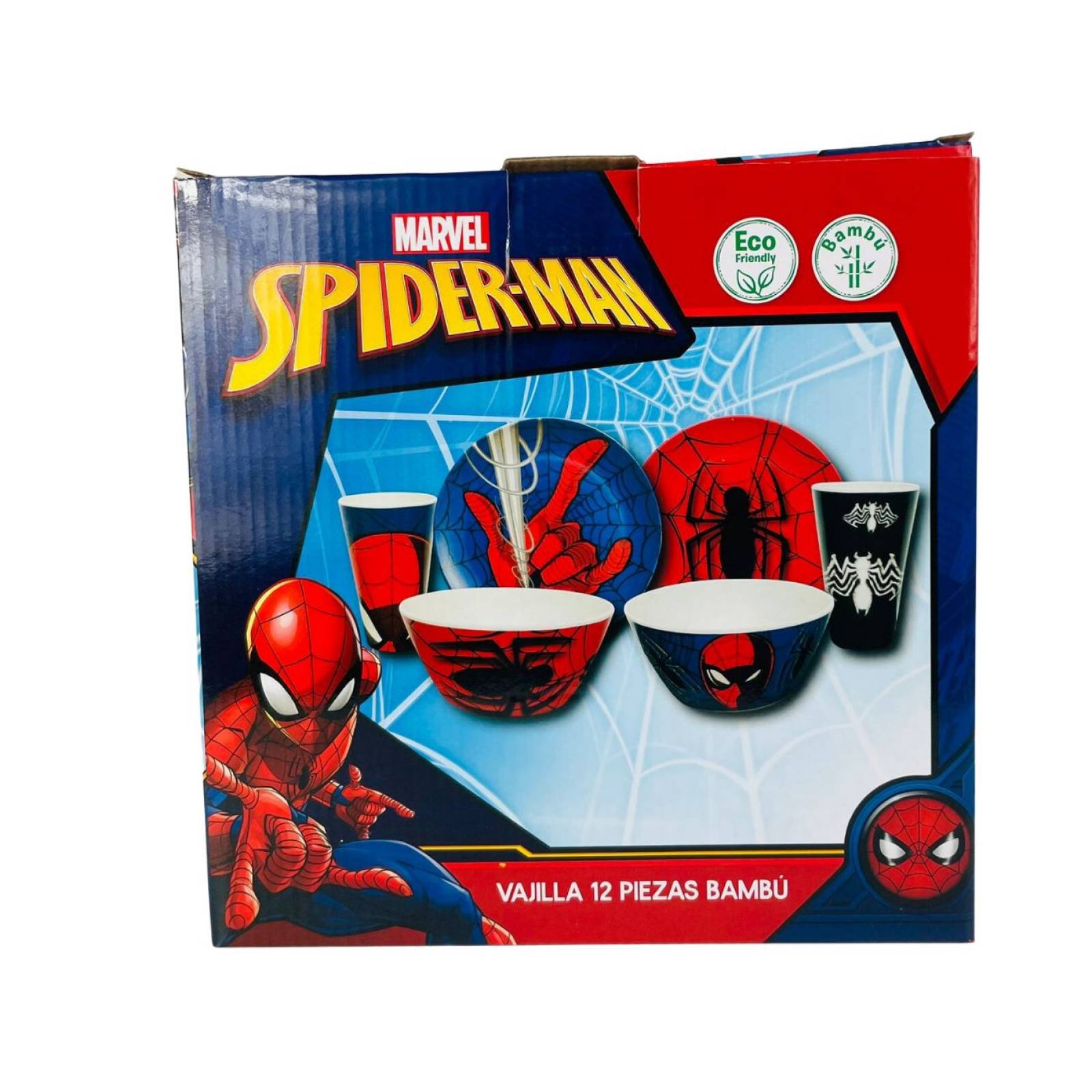 Juego de 3 Piezas Desayuno Cerámica Spiderman Fun Kids