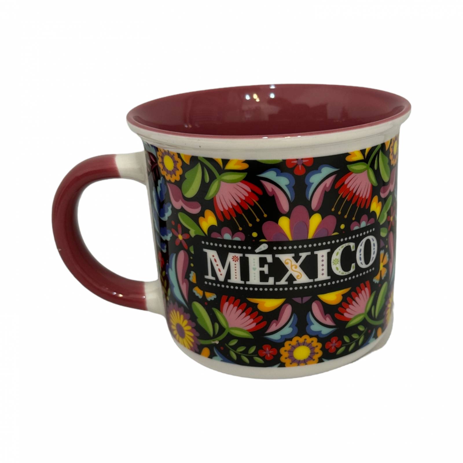 Taza De Porcelana De Grabados Mexico