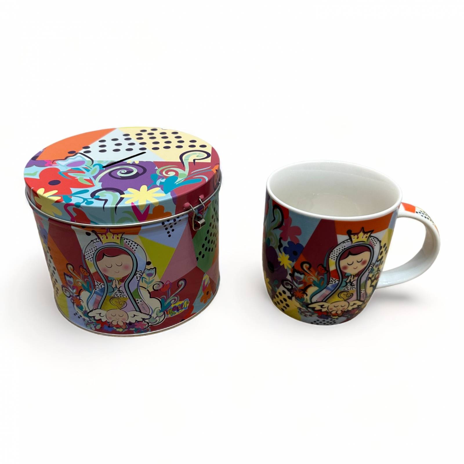 Taza De Virgencita Plis Con Alcancia