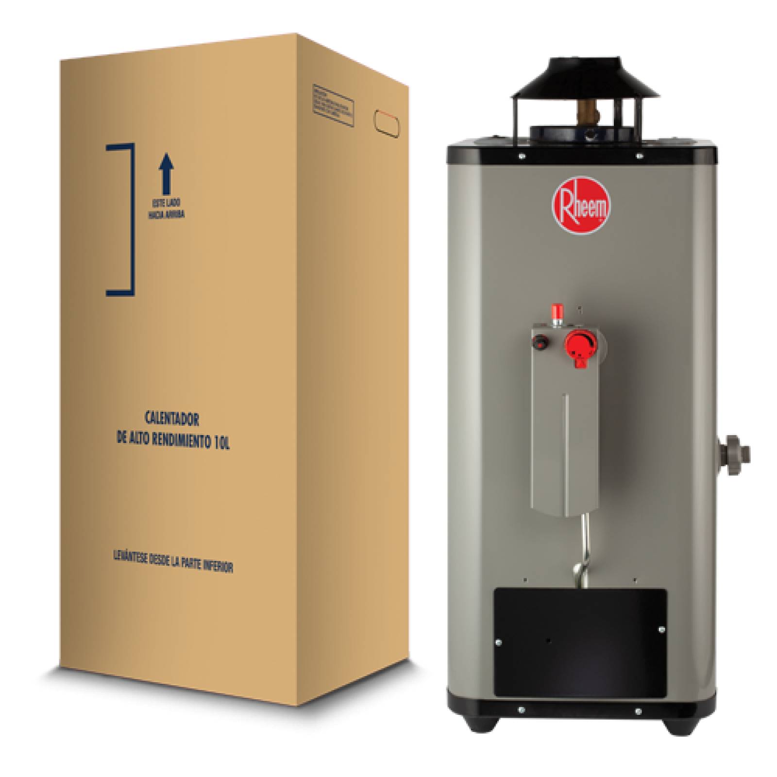 Calentador de Agua de Paso Rapida Recuperacion 10 Litros por Min Gas LP 2 Servicios