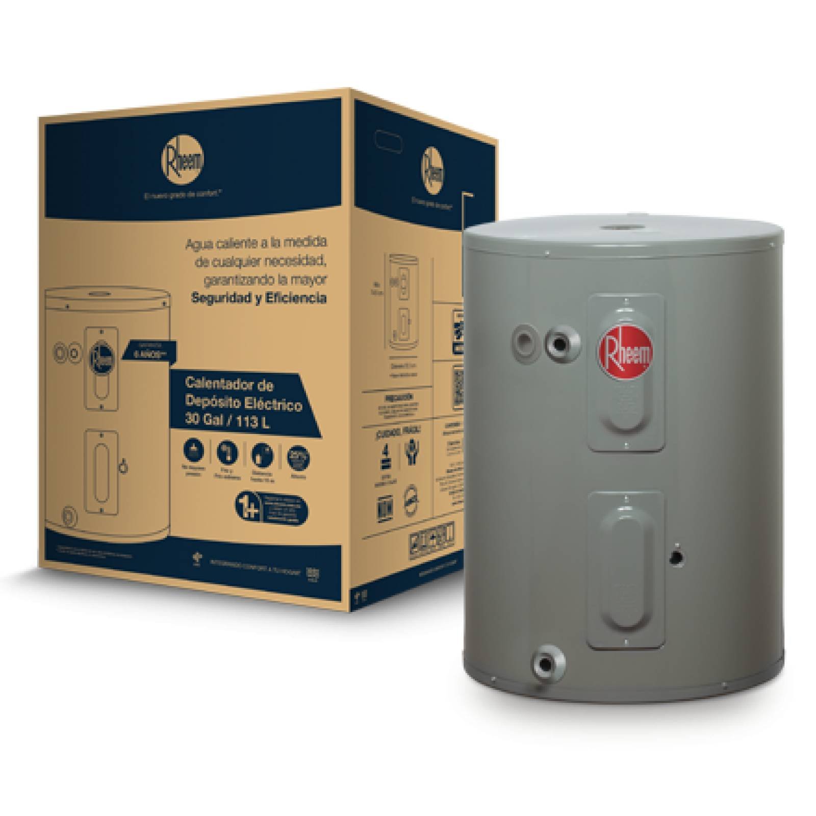 Calentador Agua Depósito Eléctrico Rheem 114L220V+Instalación 