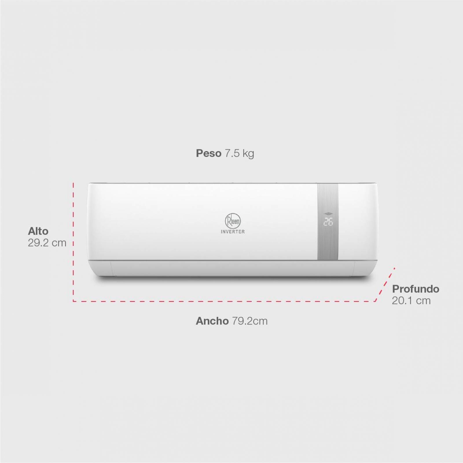Aire Acondicionado Mini Split Inverter 12000 BTUS 220 V Frio