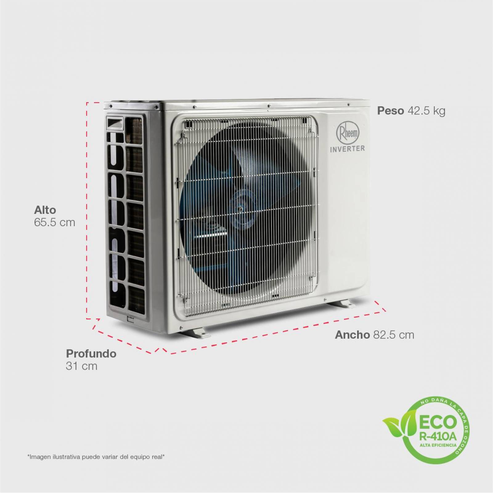 Aire Acondicionado Mini Split Inverter 24000 BTUS 220 V Frio y Calor 