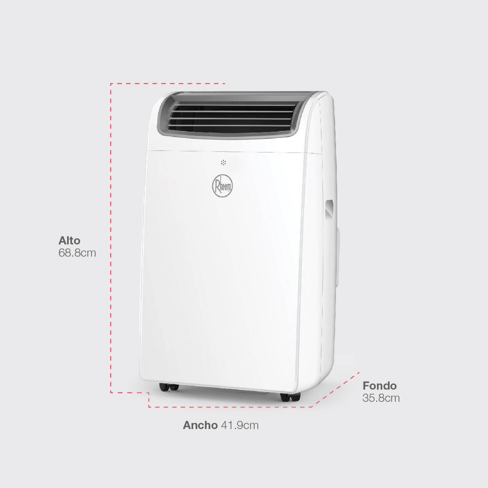 Aire Acondicionado Portátil Rheem Frío /Calor 12000 Btu 110v 
