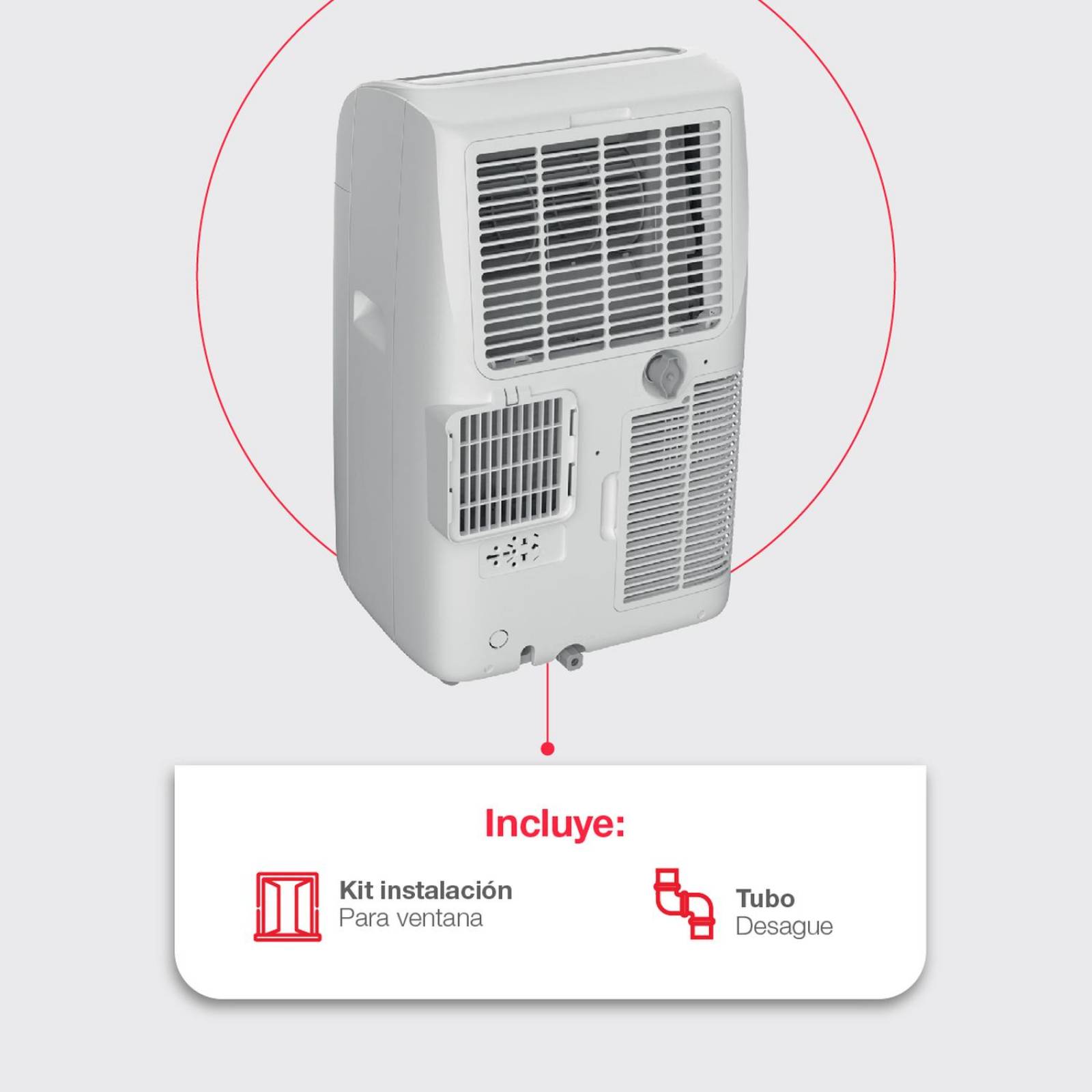 Aire Acondicionado Portátil Rheem Frío /Calor 12000 Btu 110v 
