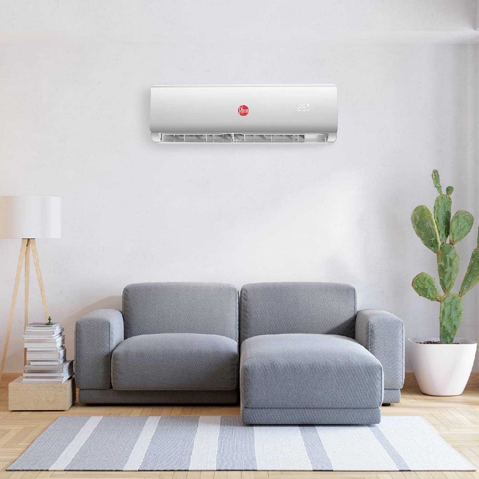 Minisplit Rheem On Off 18000 BTUS 220 V Solo Frio 1.5 Toneladas 