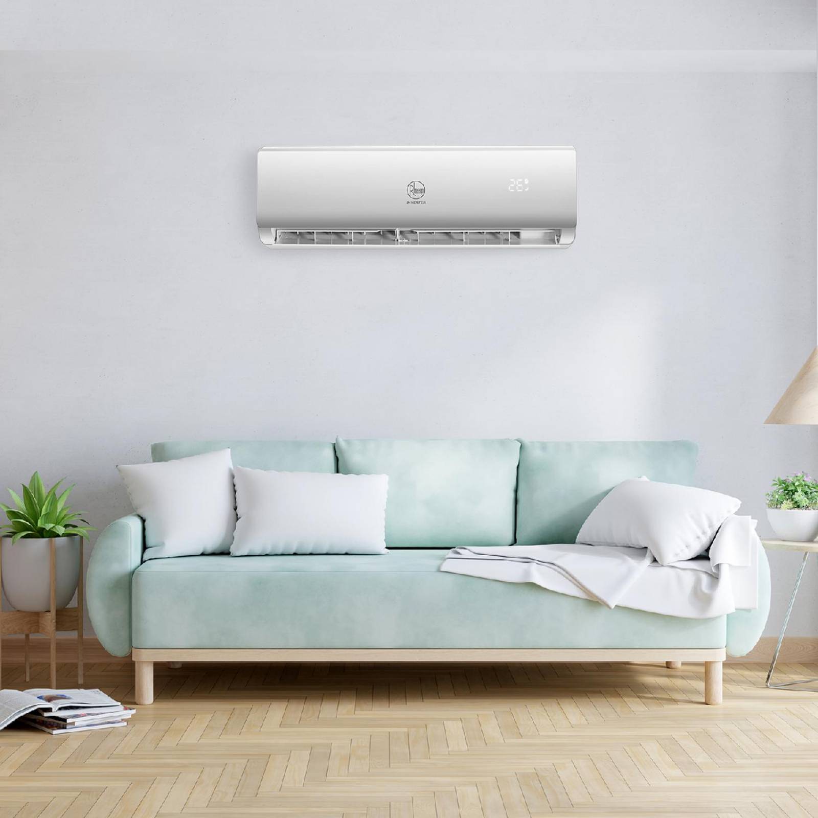 Minisplit Rheem Inverter 12000 BTUS 220V Frio y Calor 1 Tonelada