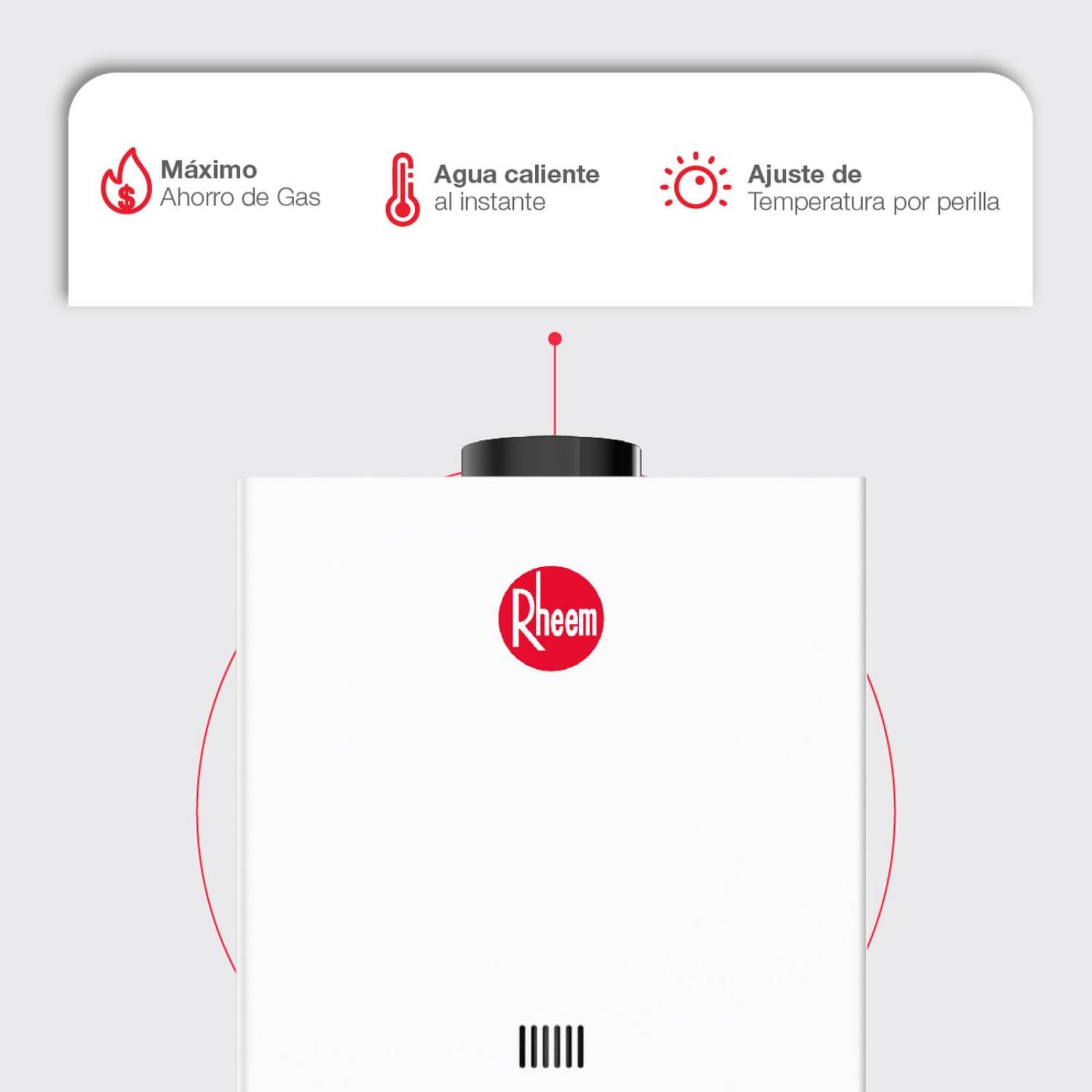 Calentador  de agua instantáneo Rheem Essentials 6 L/Min Gas LP 1 Servicio 