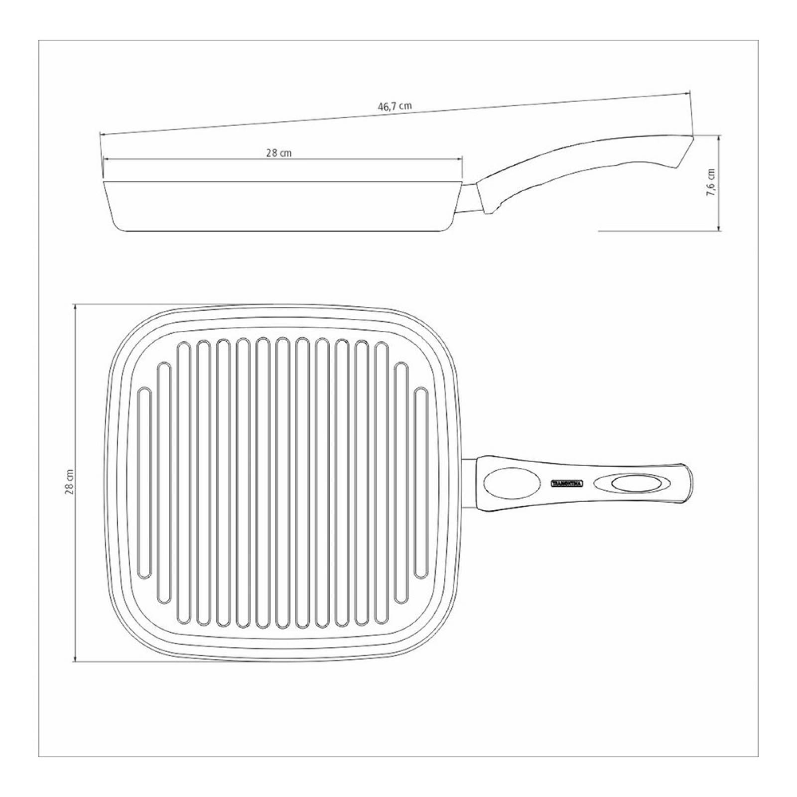 Sartén Grill Tramontina París 28 cm