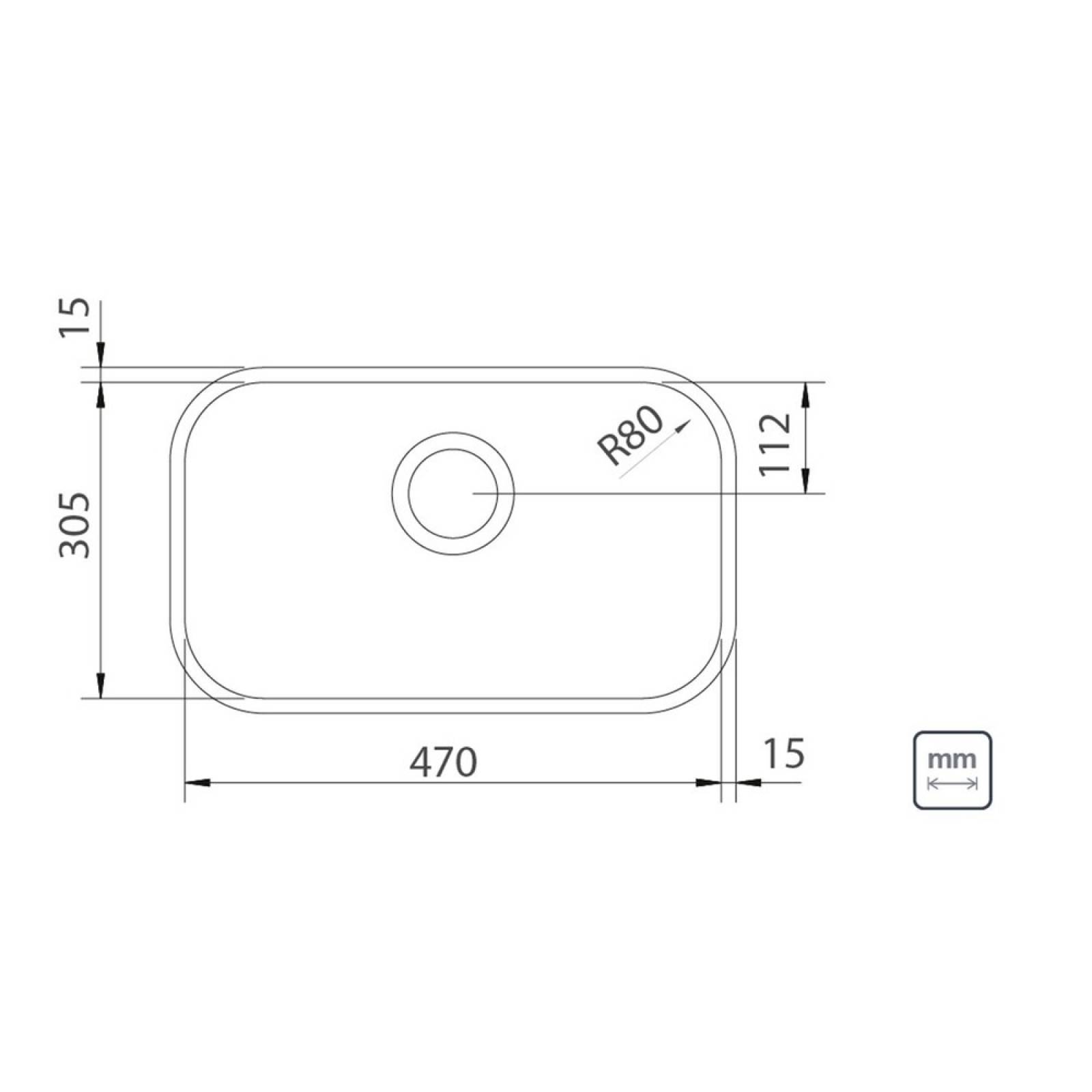Cubeta Tramontina Lavinia 47 BL Low-Poner  47x30 cm