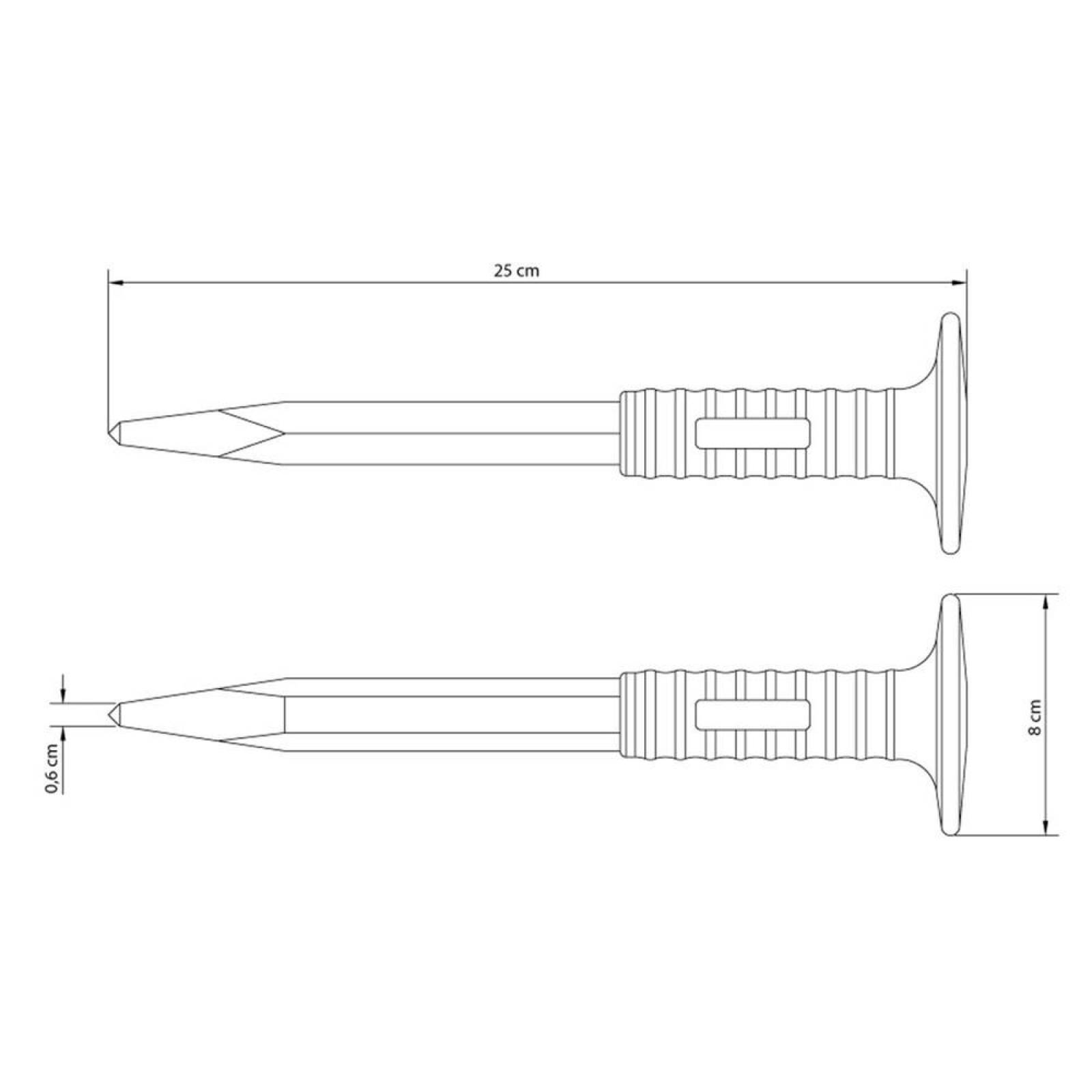 Cincel de punta con mango de 10 Pulgadas Tramontina