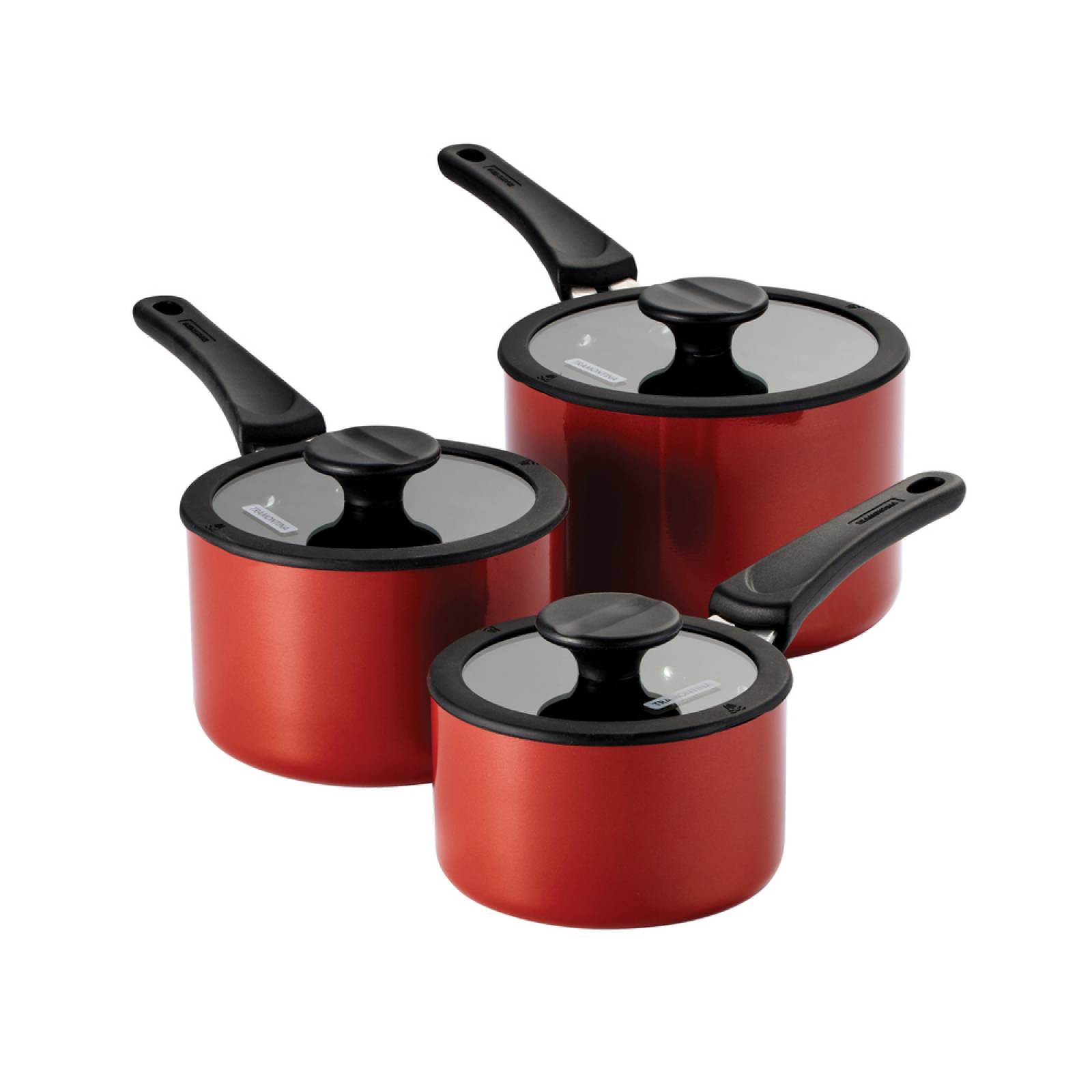Juego de Cazos Tramontina Aluminio Ceramico 3 Piezas