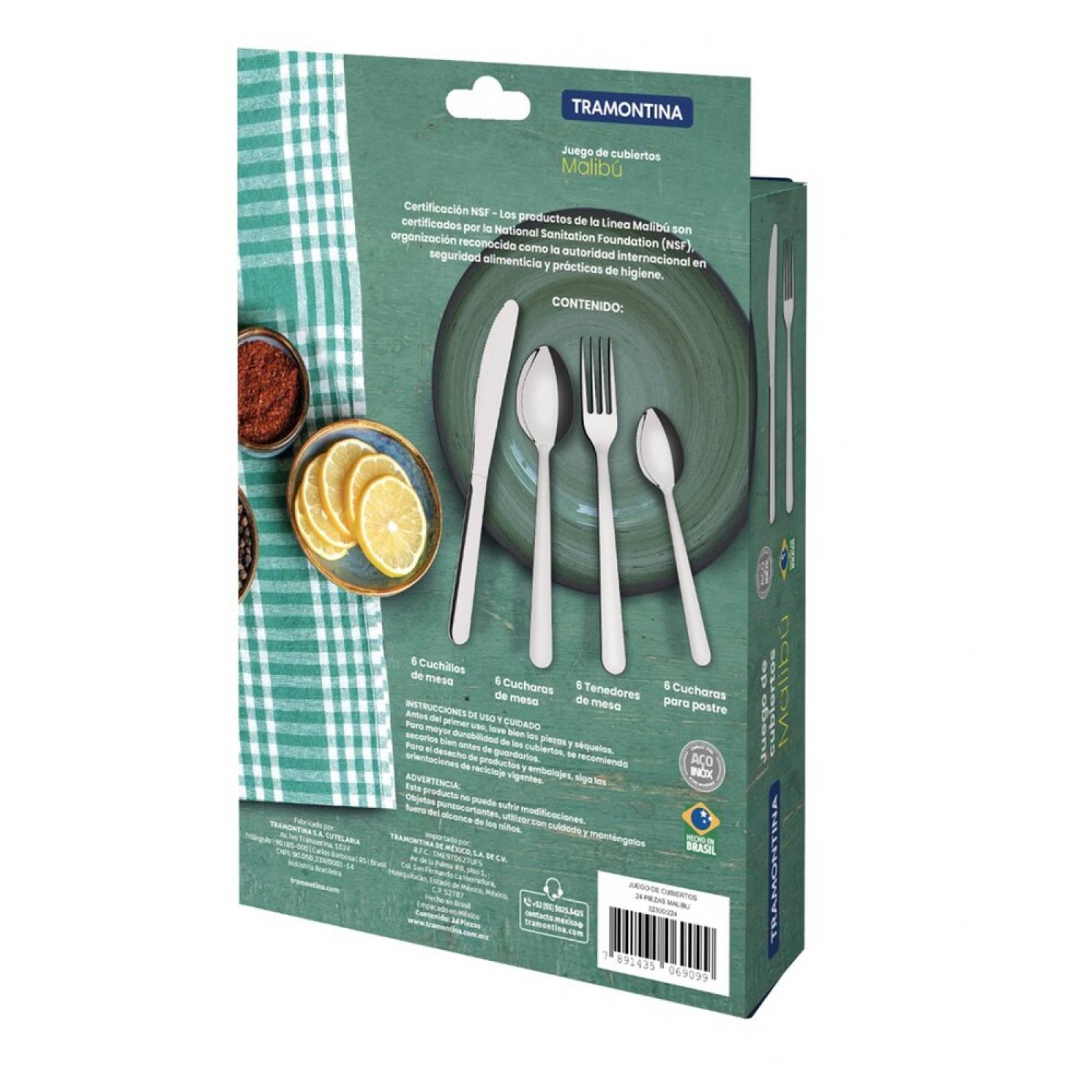 Juego De Cubiertos Malibu 24 Piezas