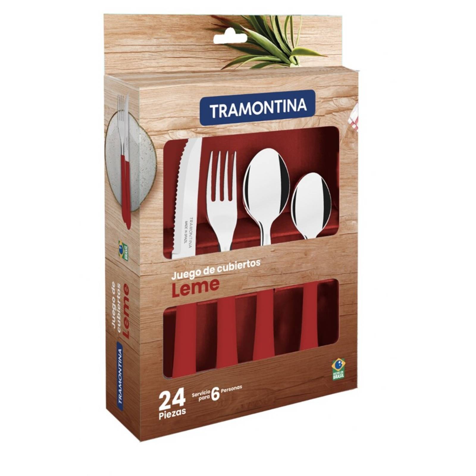 Juego De Cubiertos Tramontina Leme 24 Piezas