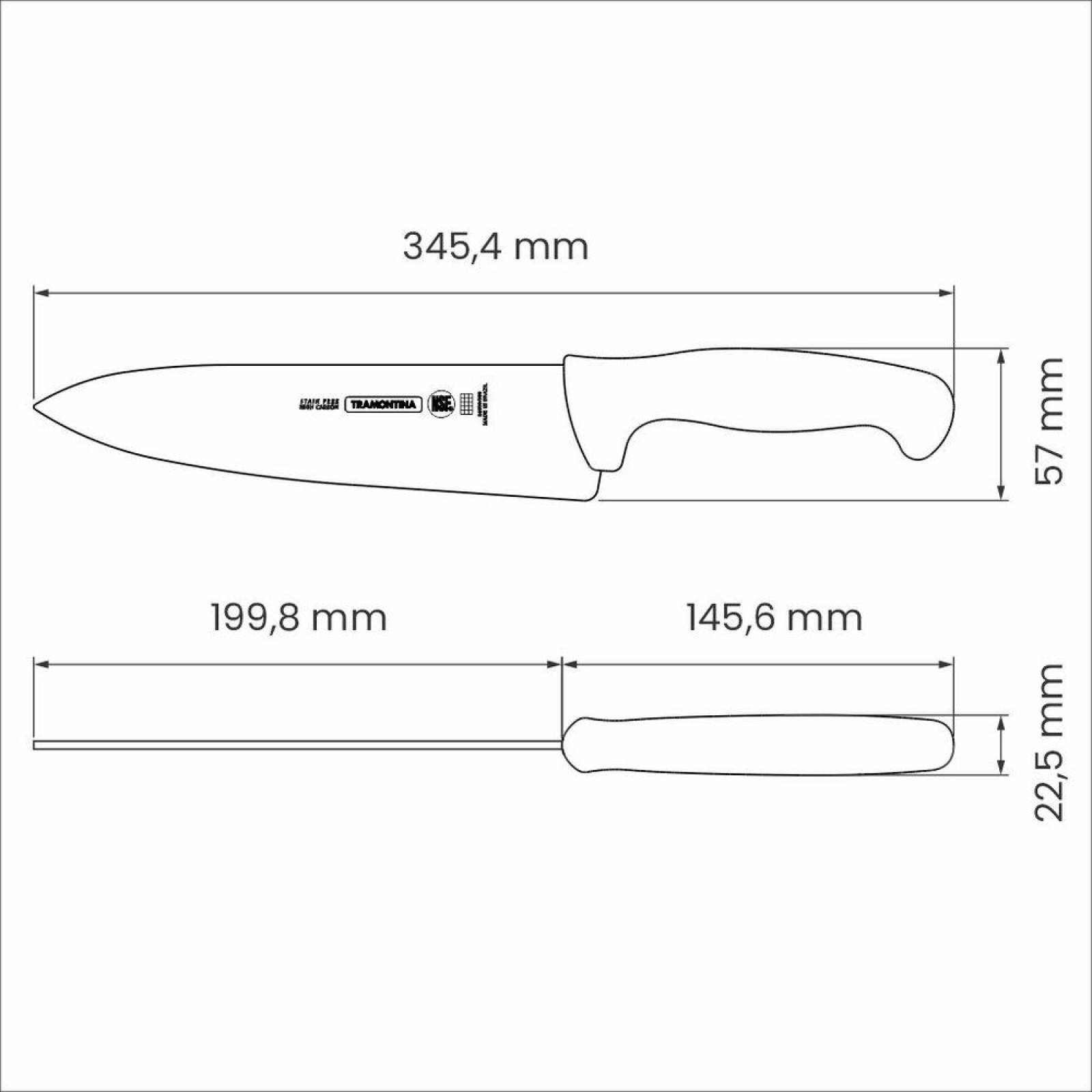 Cuchillo de Carne Tramontina Profesional de 8 Pulgadas