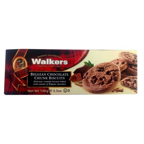 Galletas Walkers Belgian Chocolate 150g 