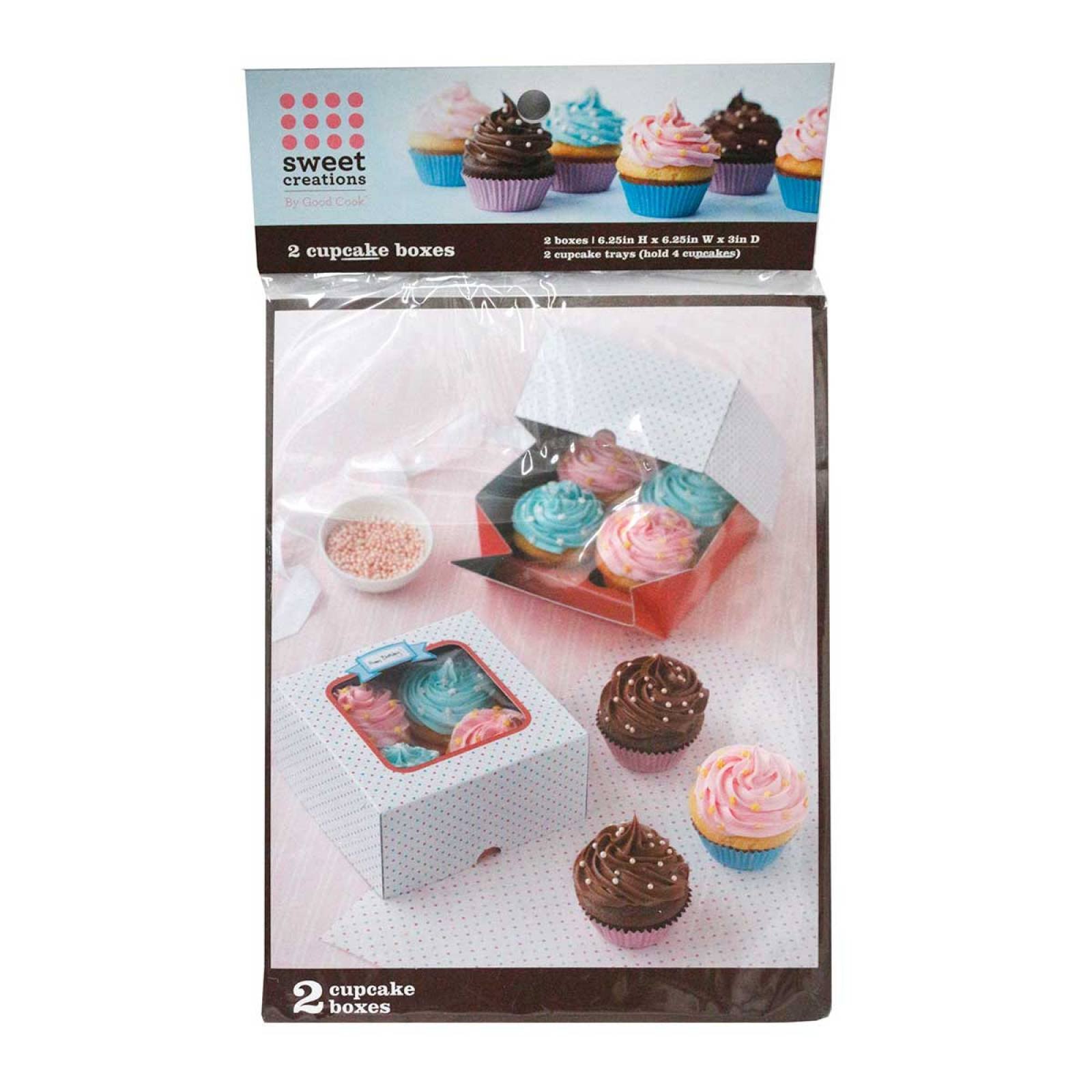 Caja De Cartón Sweet Creations Para Cupcake 2 Pzs 