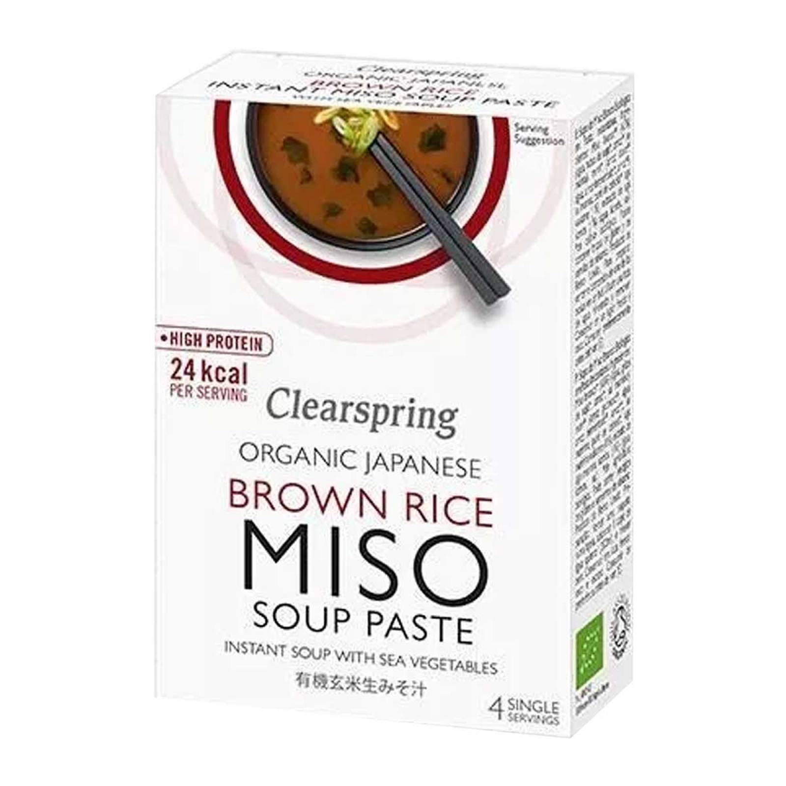 Pasta Miso Roja Instantánea Clearspring Japonesa Orgánica 