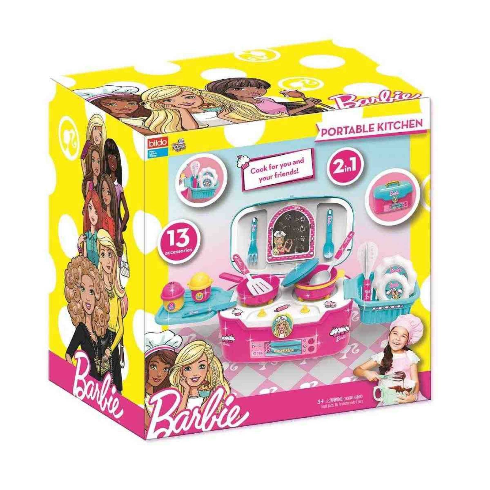Cocina Portable Barbie 2 en 1 Color Multicolor
