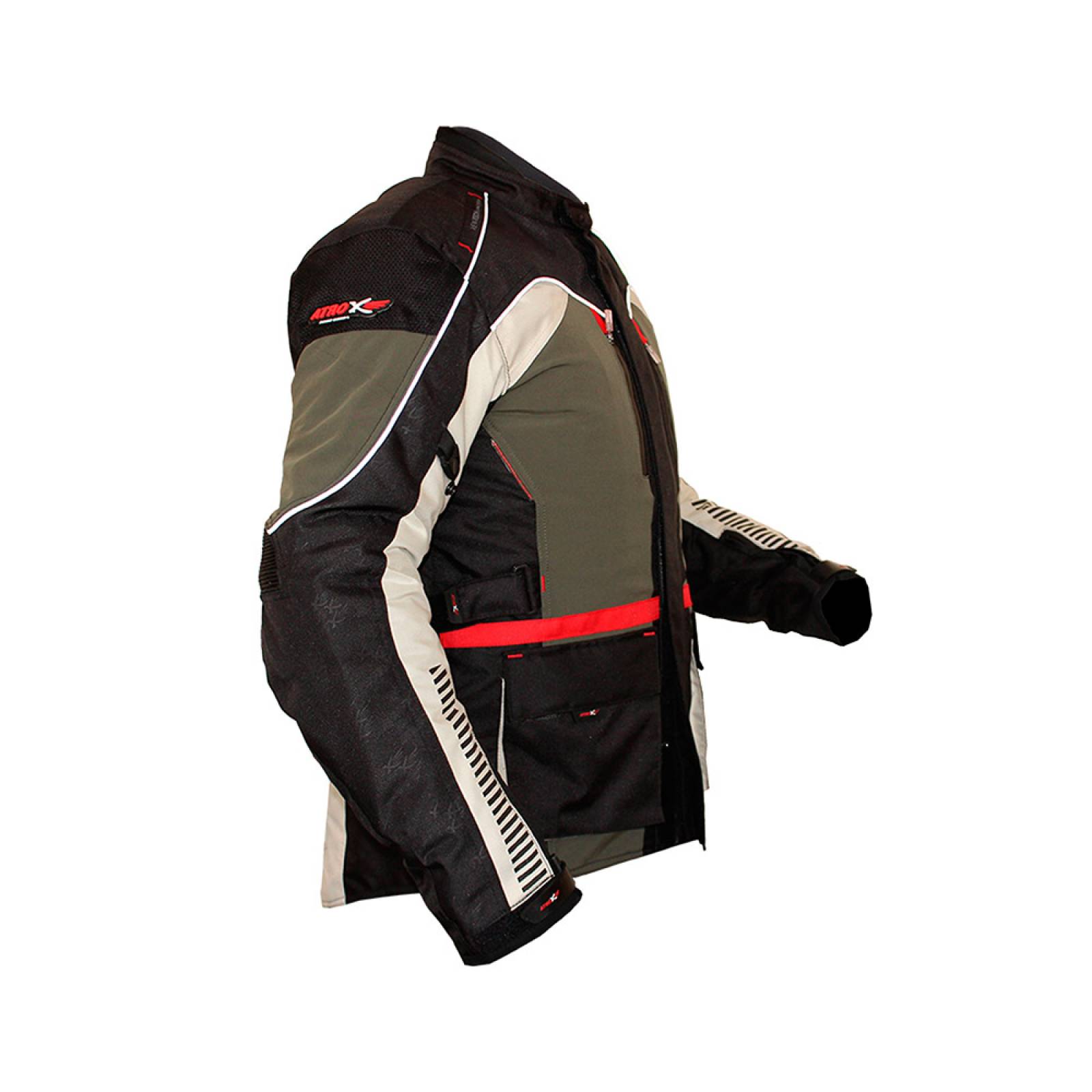 Chamarra Para Motociclista Atrox C/protecciones Impermeable