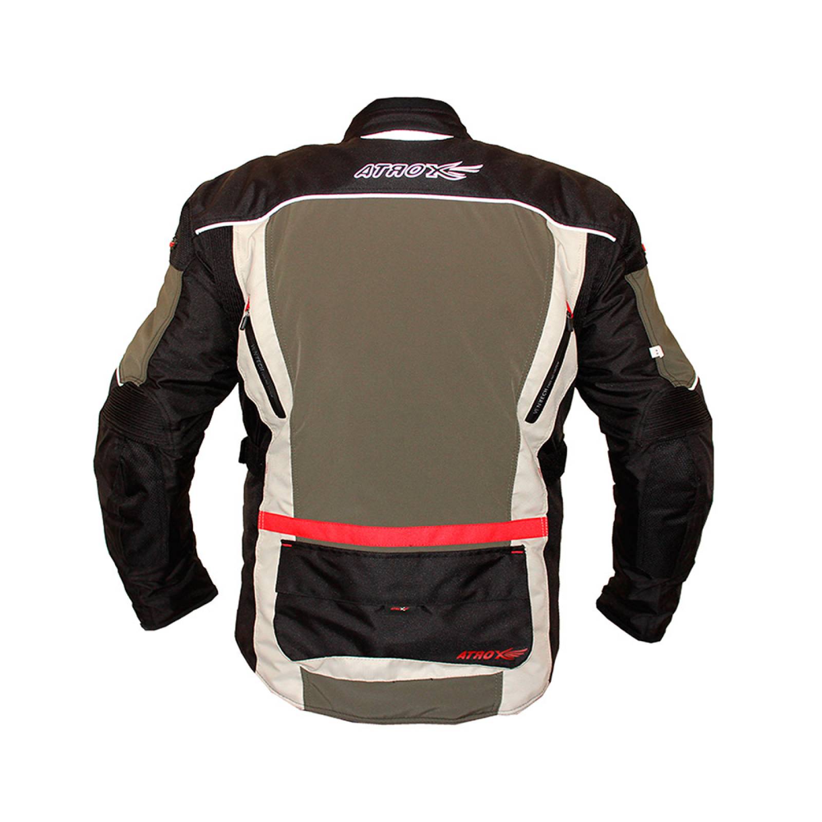 Chamarra Para Motociclista Atrox C/protecciones Impermeable