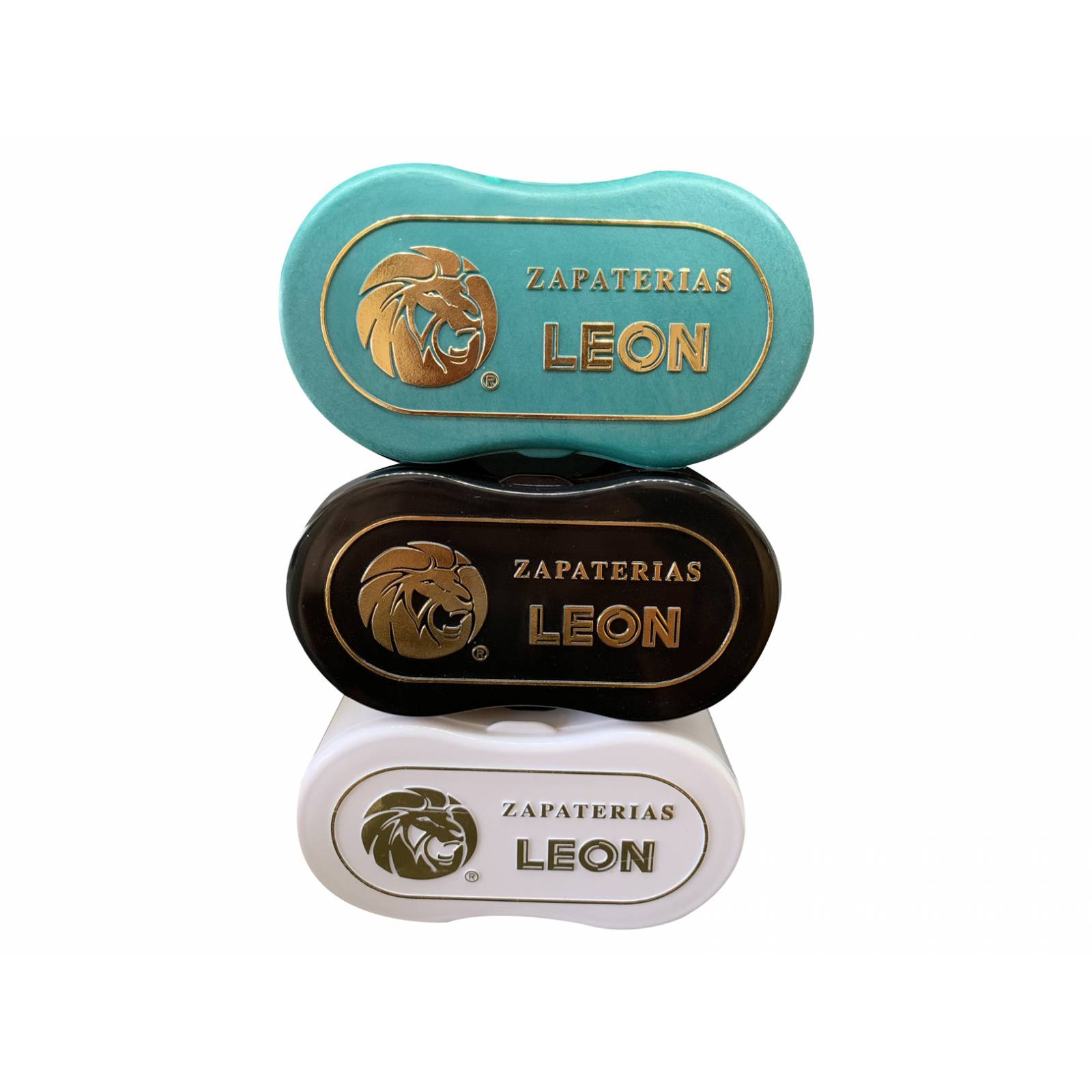 KIT DE LIMPIEZA ZAPATOS LEON ESPONJA PIELES ENGRASADAS, BRILLOCOLOR NEGRO Y BLANCA KIT2ESPONJASBRI