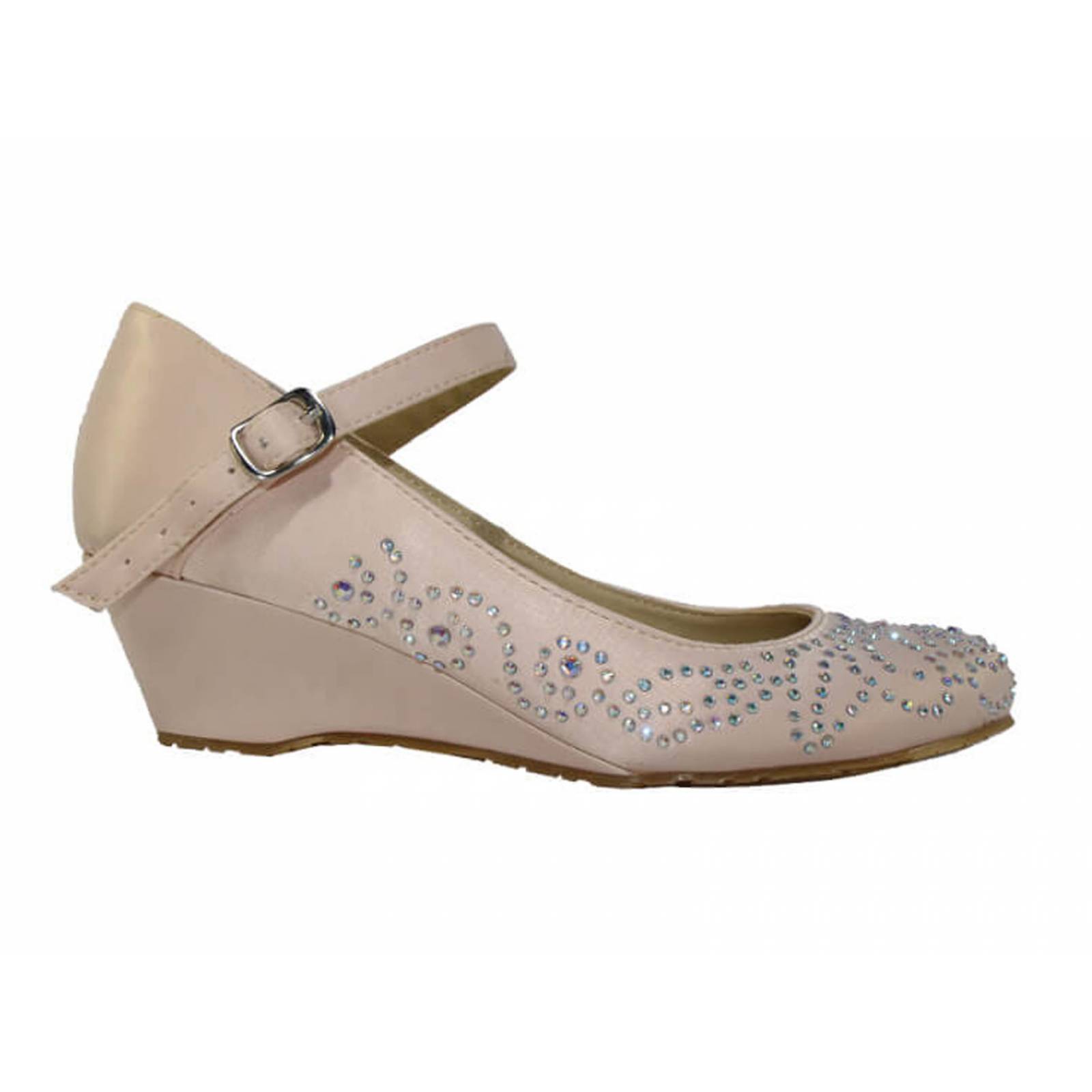 ZAPATILLAS VESTIR TACONES CUNA BLANCO LEON TEXTIL SANTIN 1903