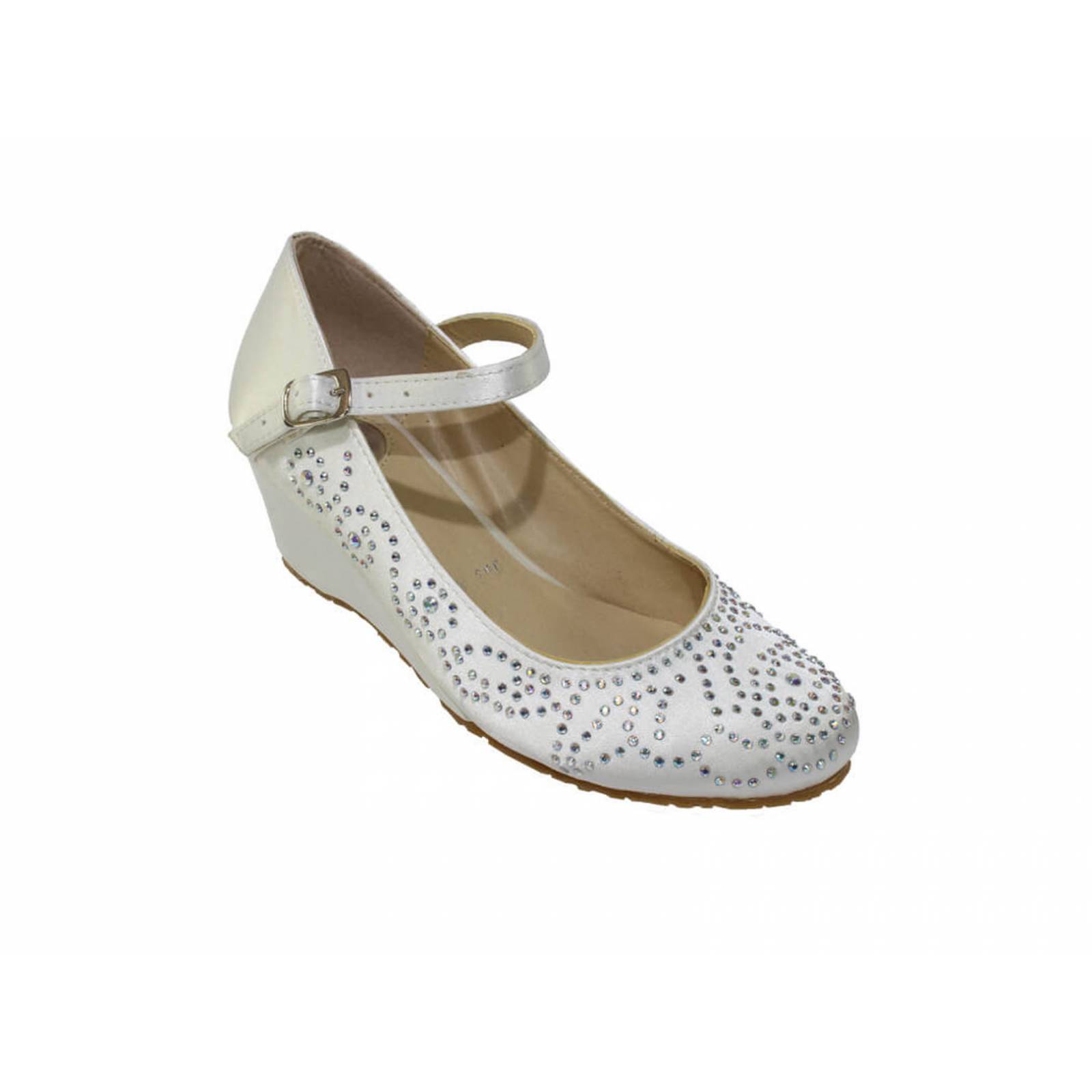 ZAPATILLAS VESTIR TACONES CUNA BLANCO LEON TEXTIL SANTIN 1903