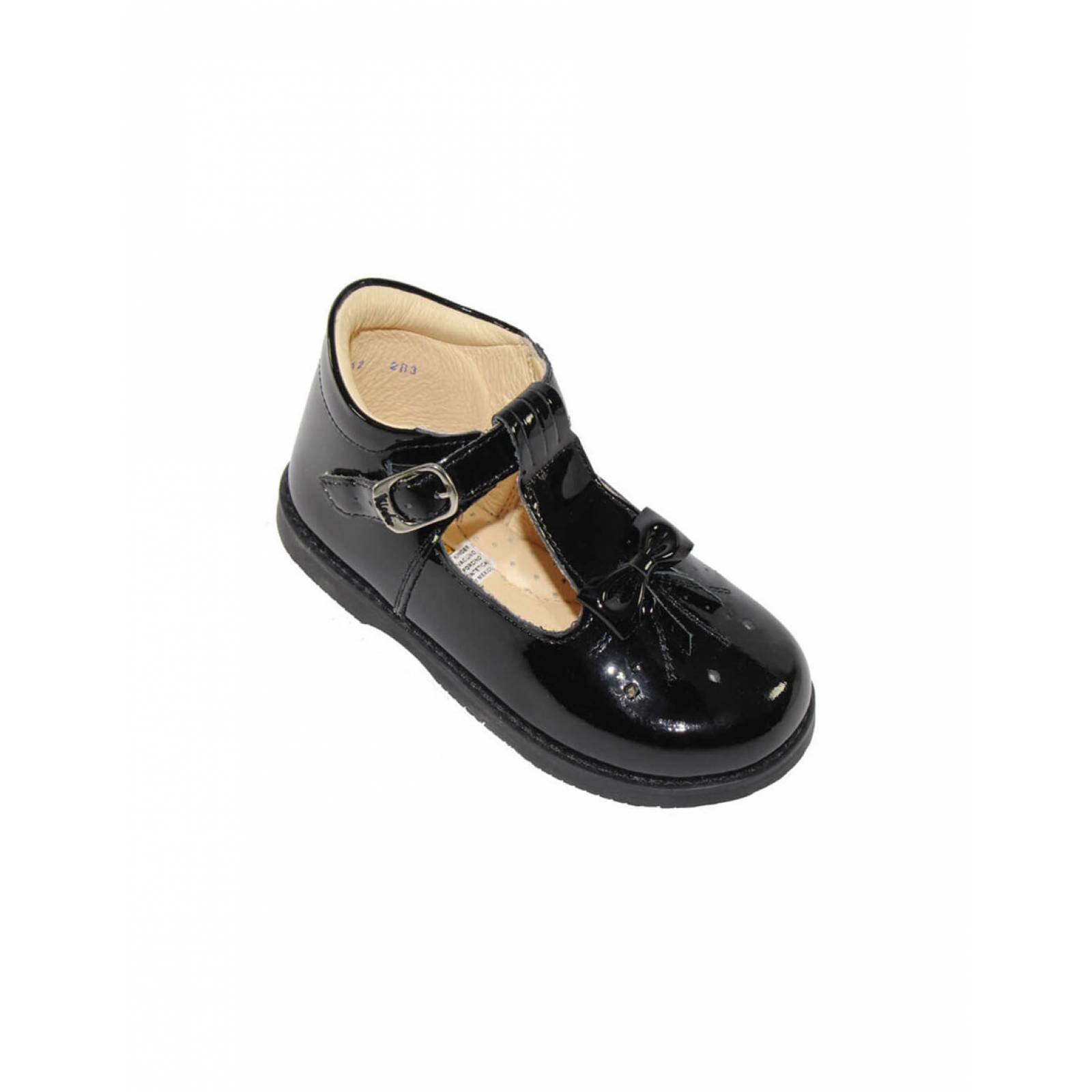 Zapatillas kinder niña charol 6586