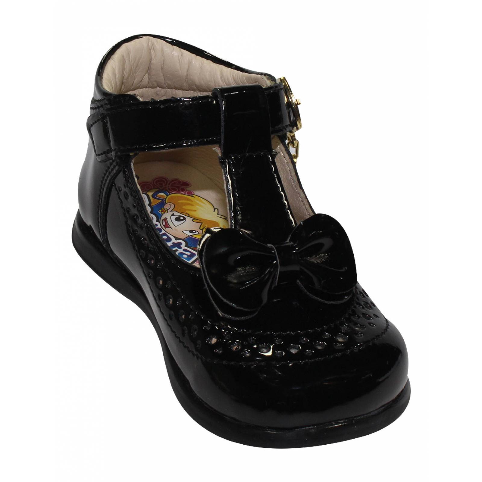 Zapatos coqueta niña charol 950513c