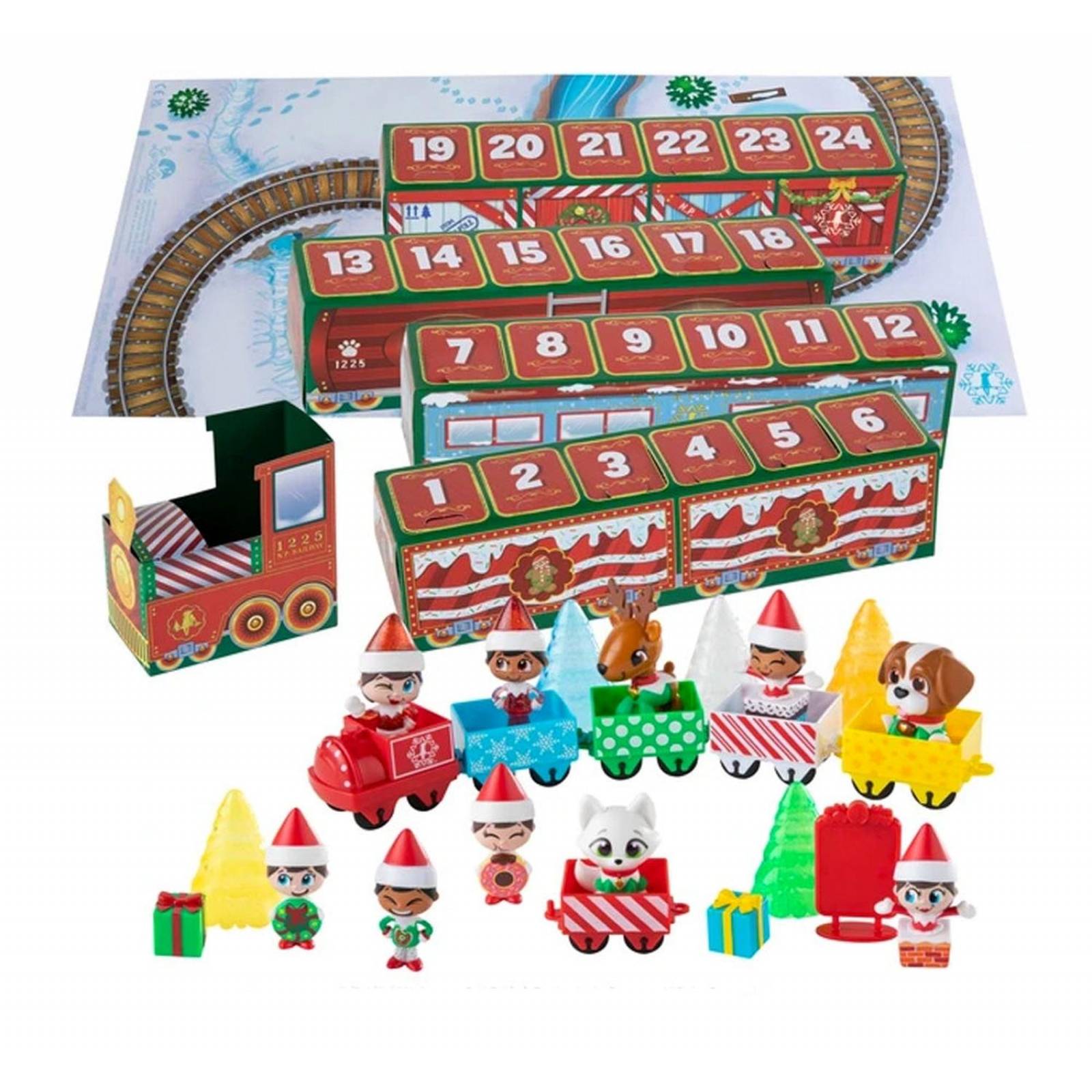 Calendario de Adviento del Polo Norte en Forma de Tren 