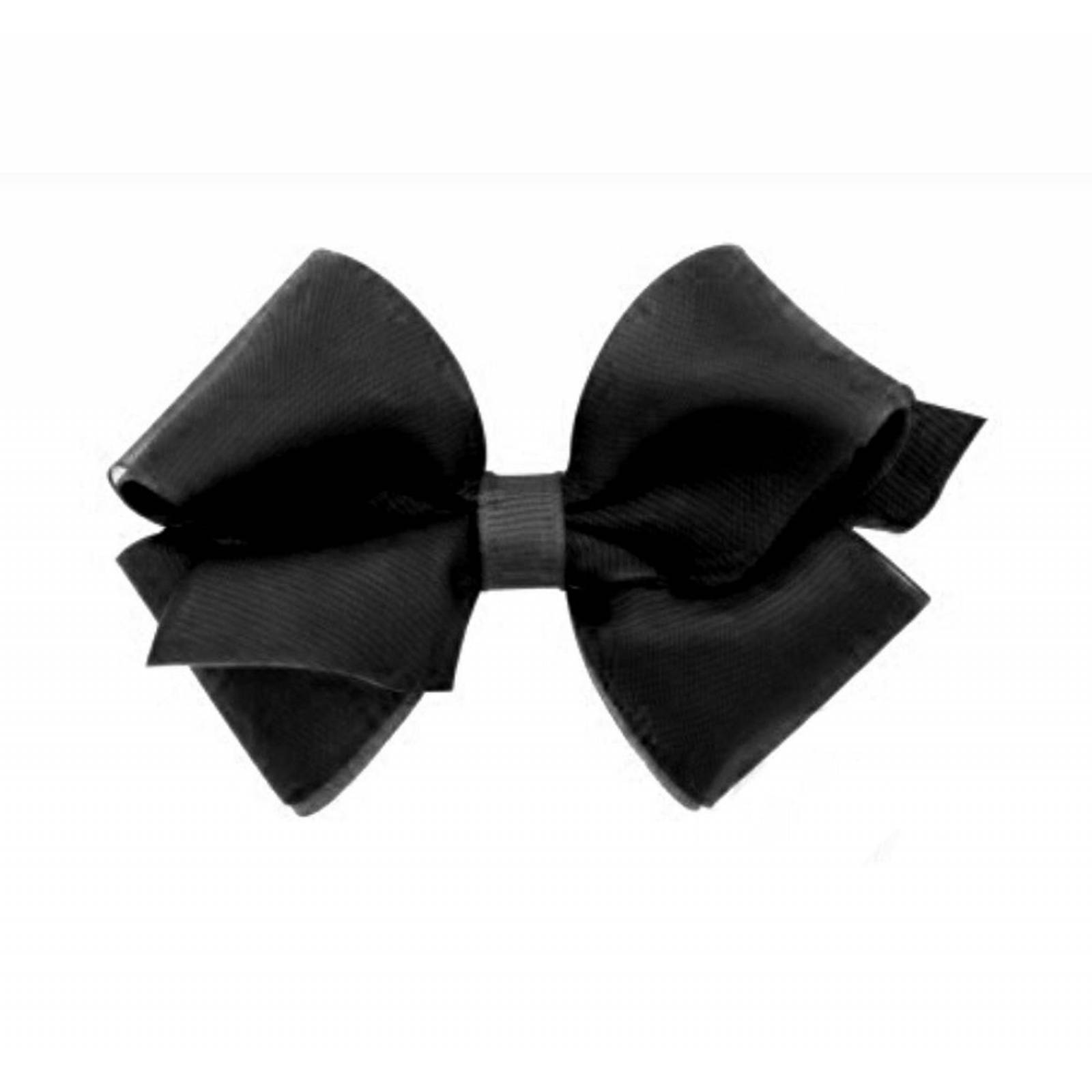 Moño extra chico organza coral Wee ones 4 Negro