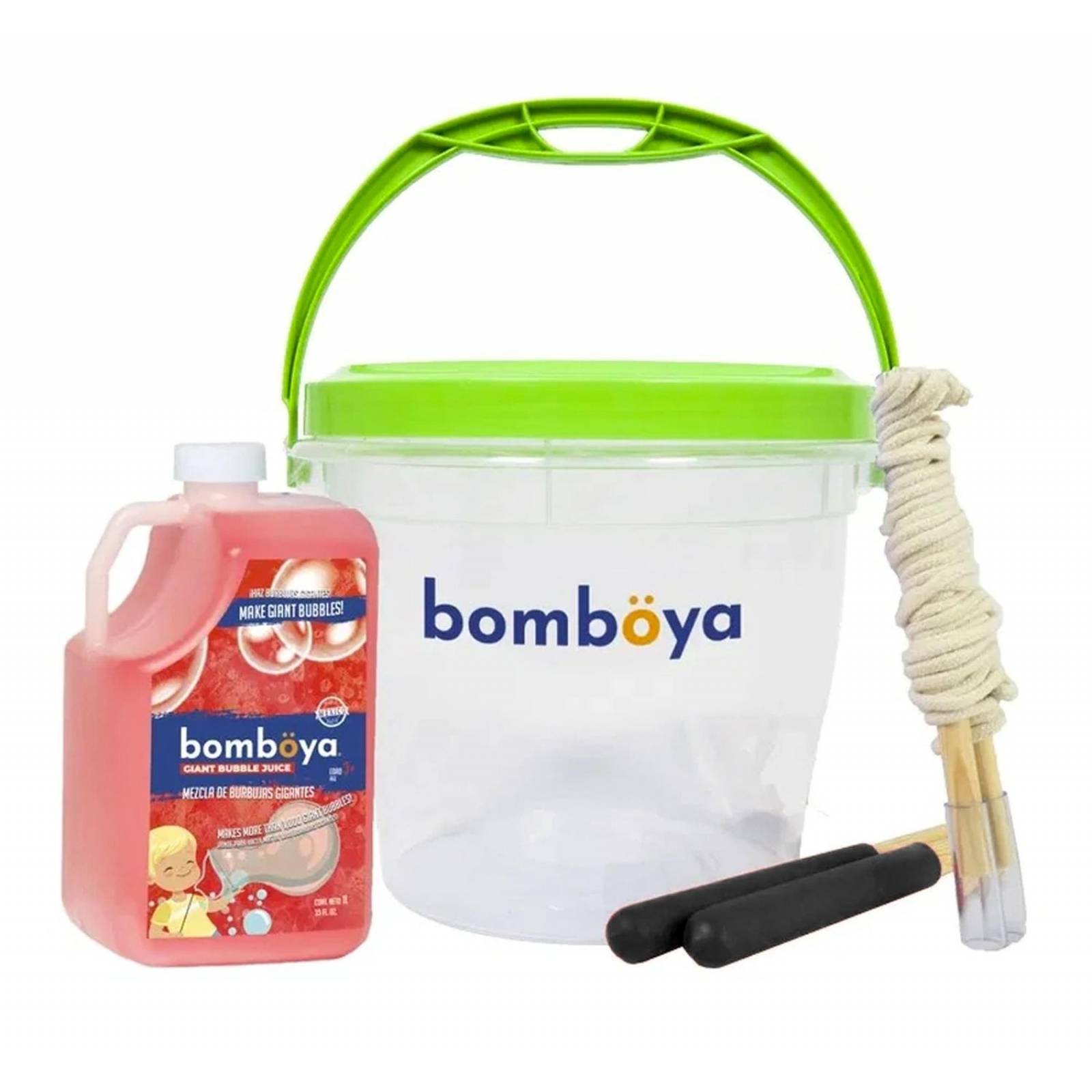 Kit Pro De Burbujas Gigantes Verde Bomboya 