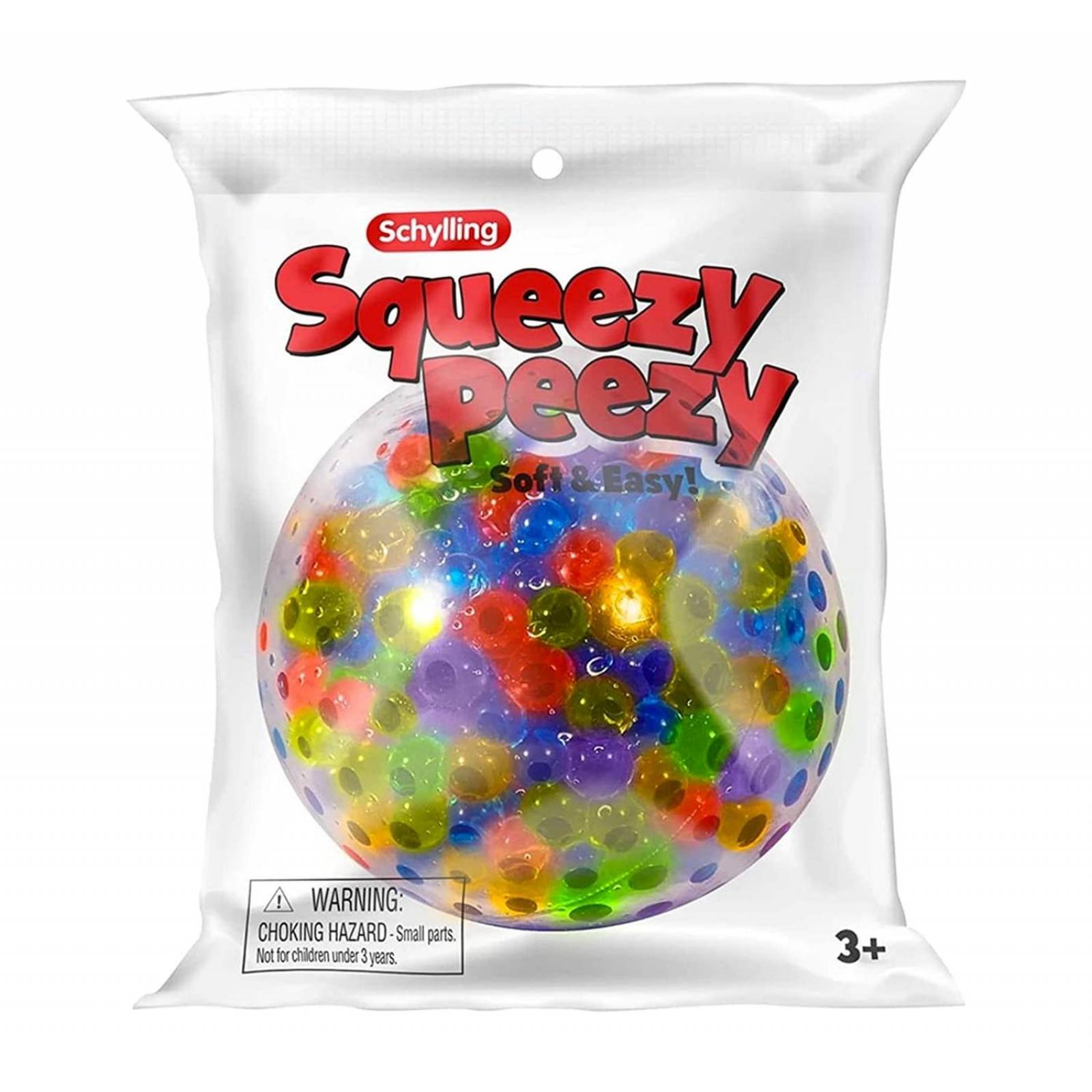 Schylling Squeezy Peezy - Pelota suave y fácil - Juguete novedoso